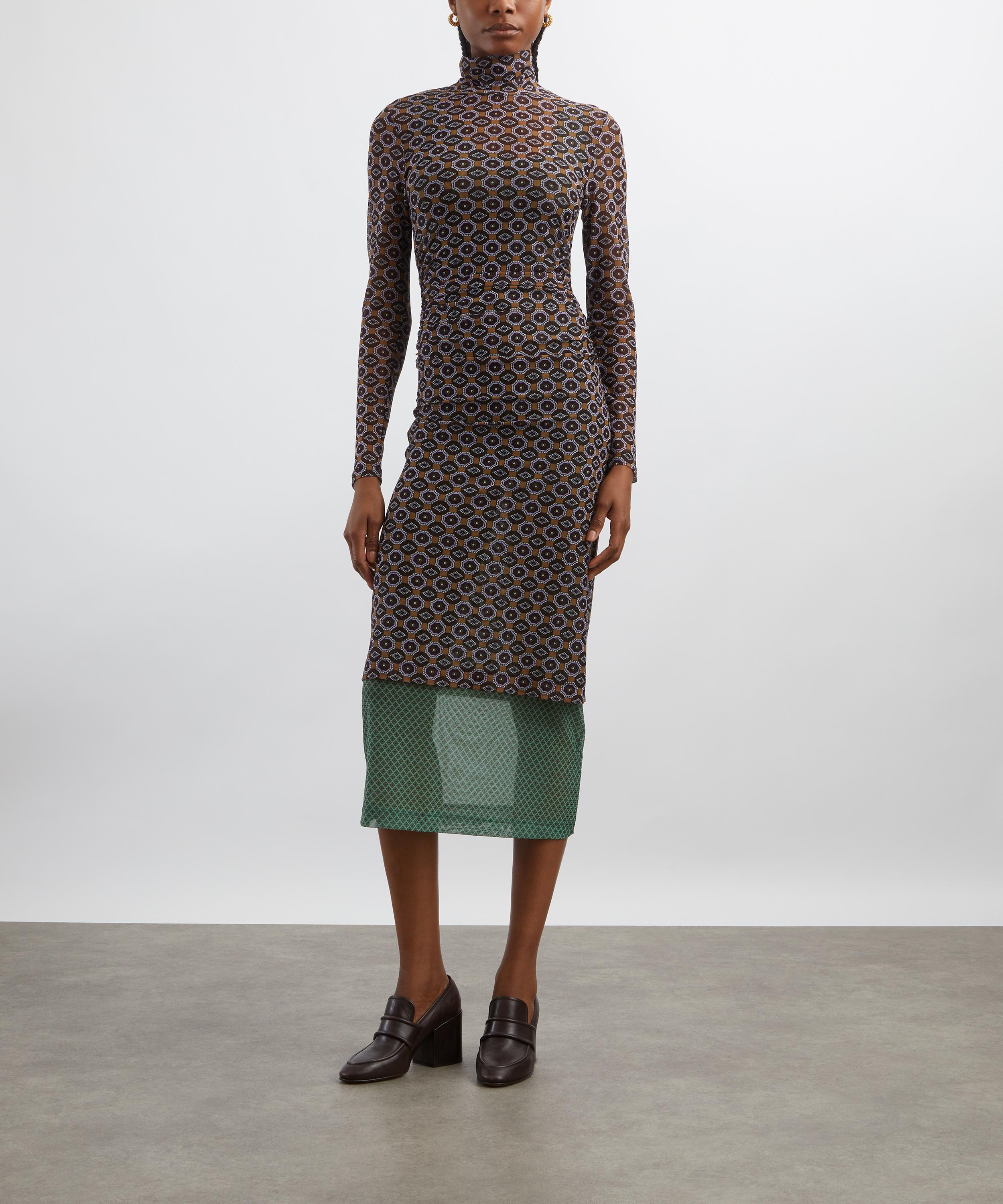 Dries Van Noten - Printed Mesh Dress image number 2