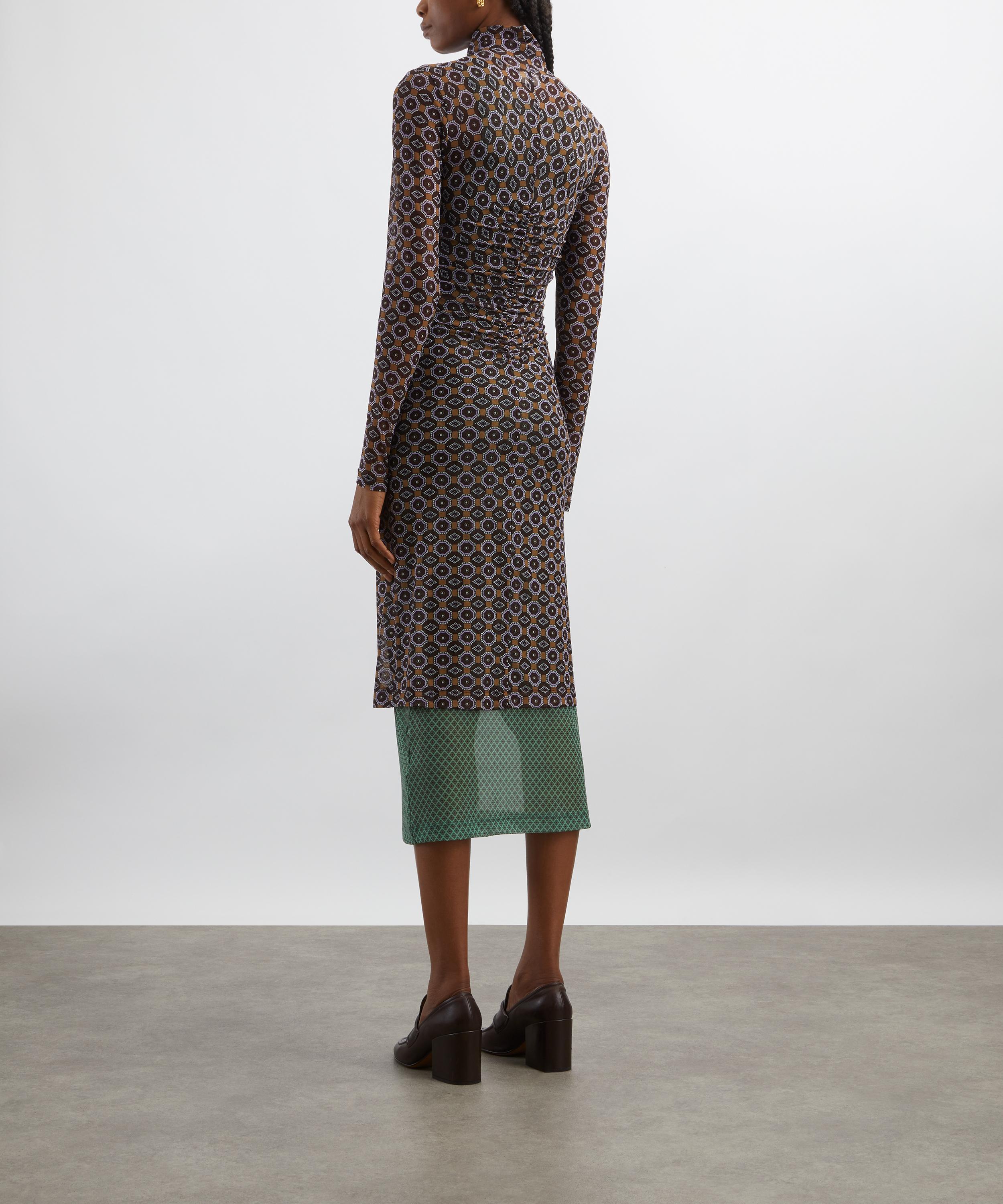 Dries Van Noten - Printed Mesh Dress image number 3