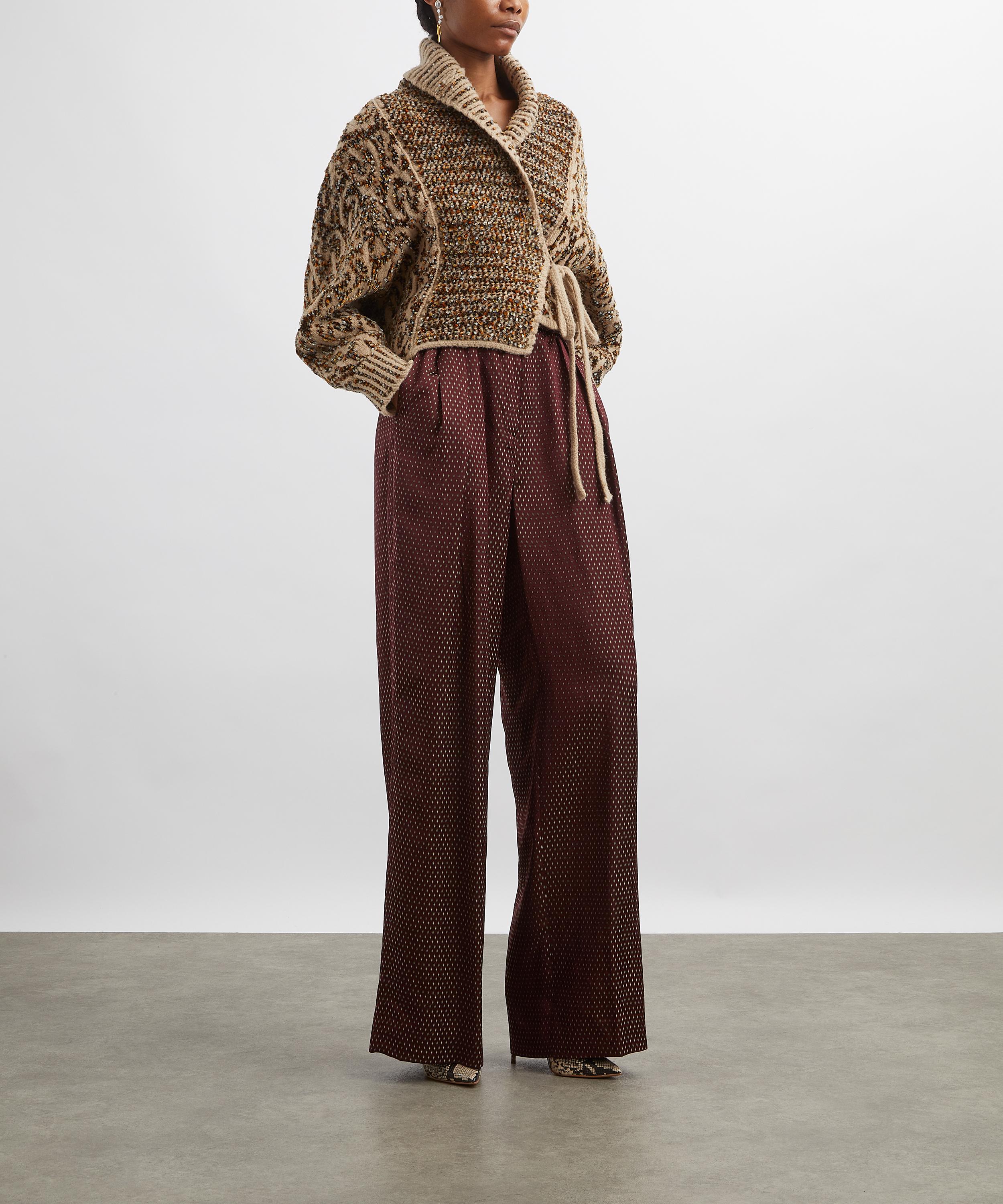 Dries Van Noten - Tekla Jacquard Wrap Cardigan image number 1