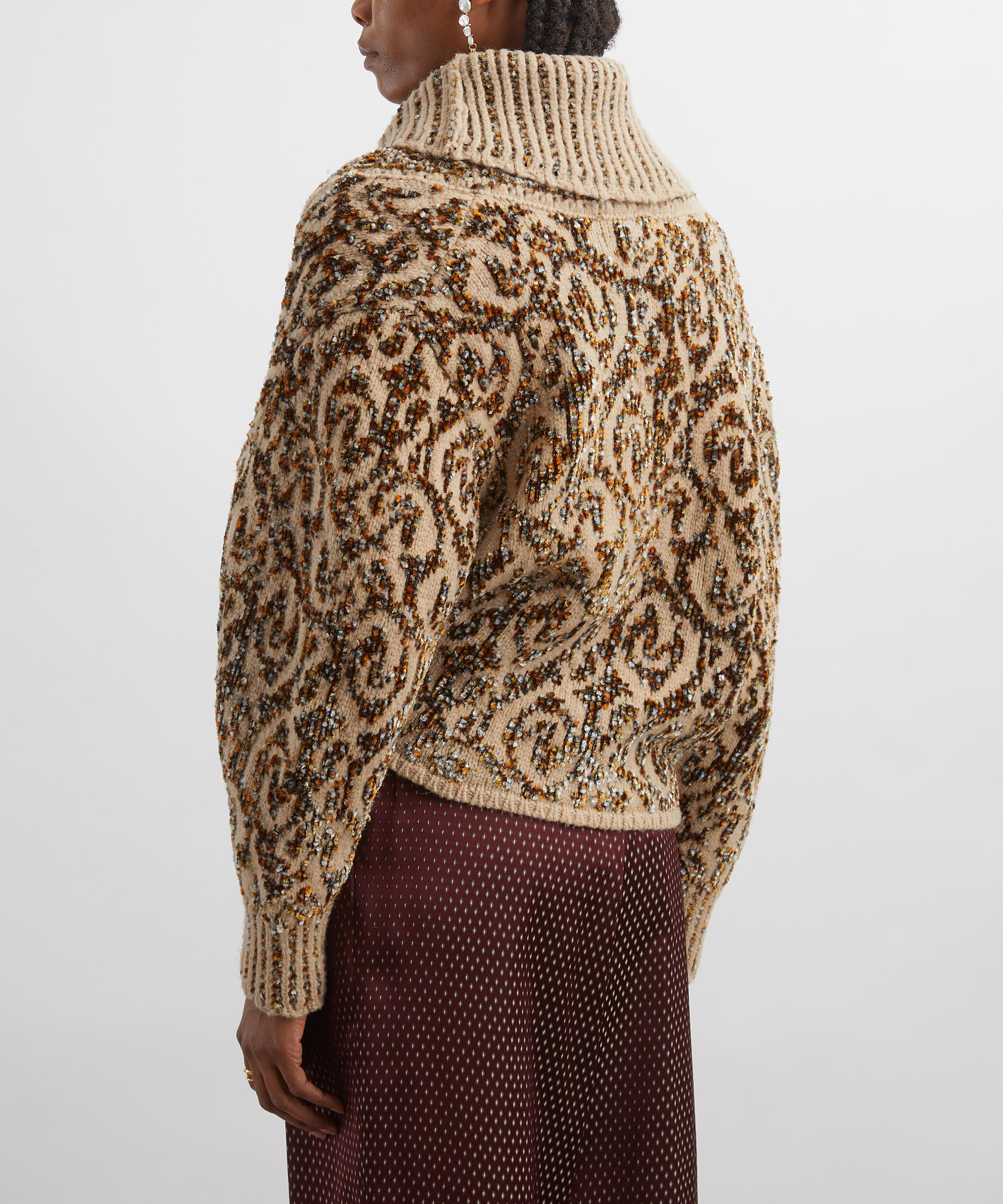 Dries Van Noten - Tekla Jacquard Wrap Cardigan image number 3
