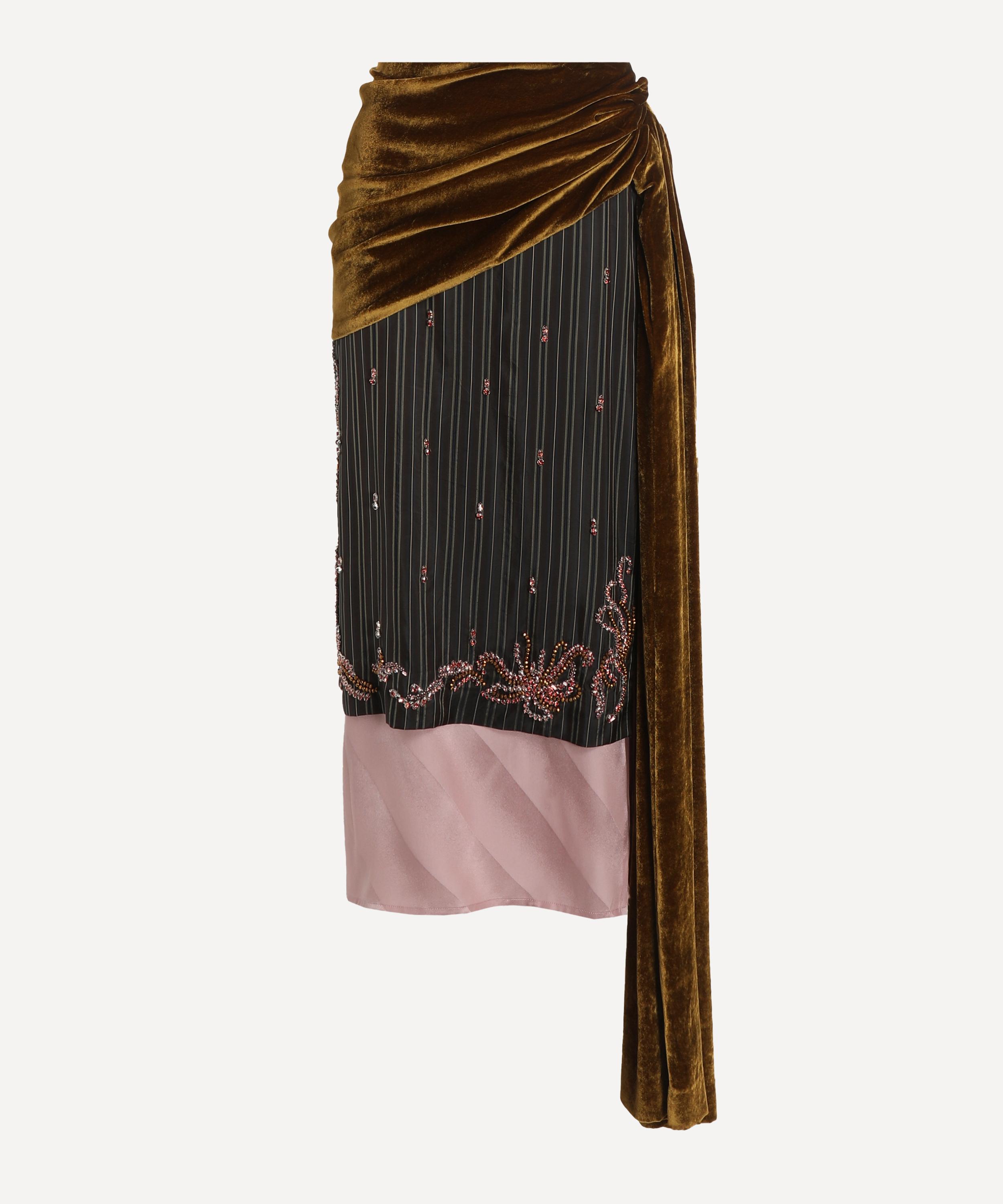 Dries Van Noten - Senice Layered Midi Skirt image number 0