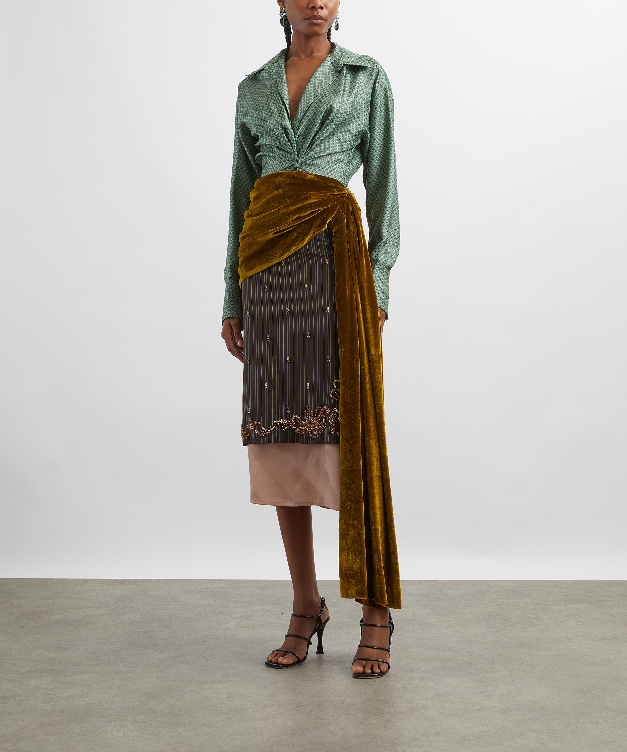 Dries Van Noten - Senice Layered Midi Skirt image number 1