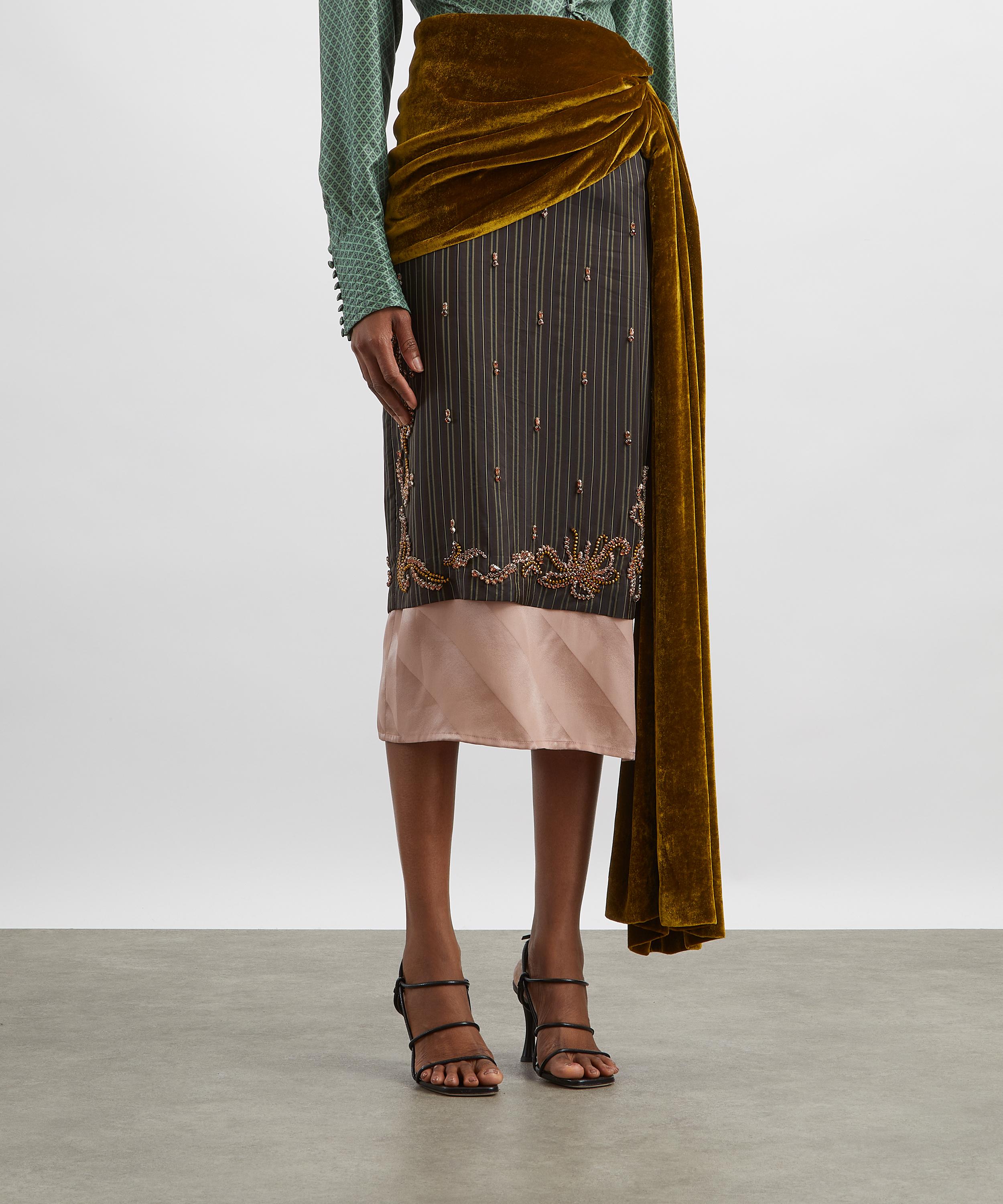 Dries Van Noten - Senice Layered Midi Skirt image number 2