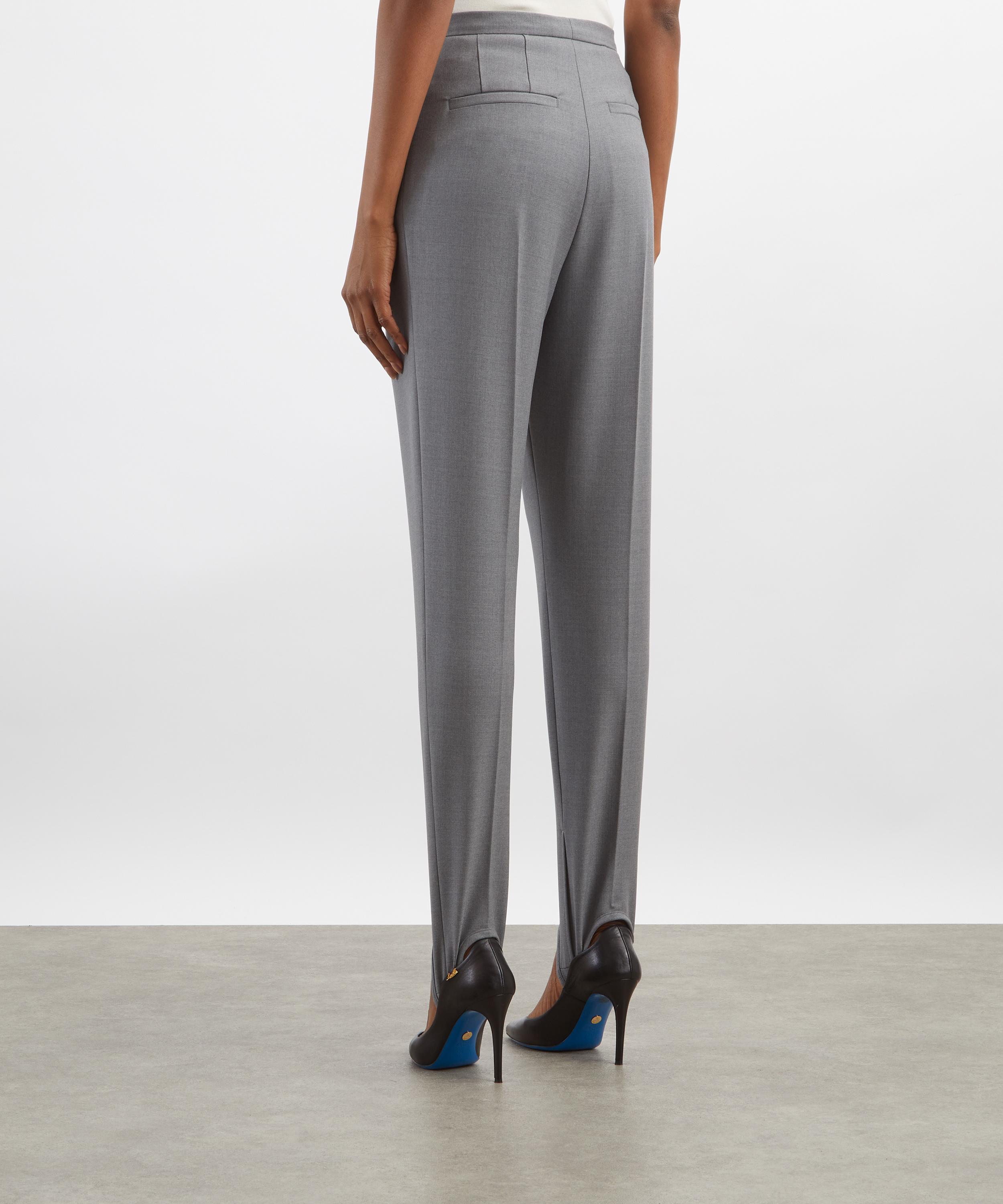 Dries Van Noten - Grey Stirrup Trousers image number 3