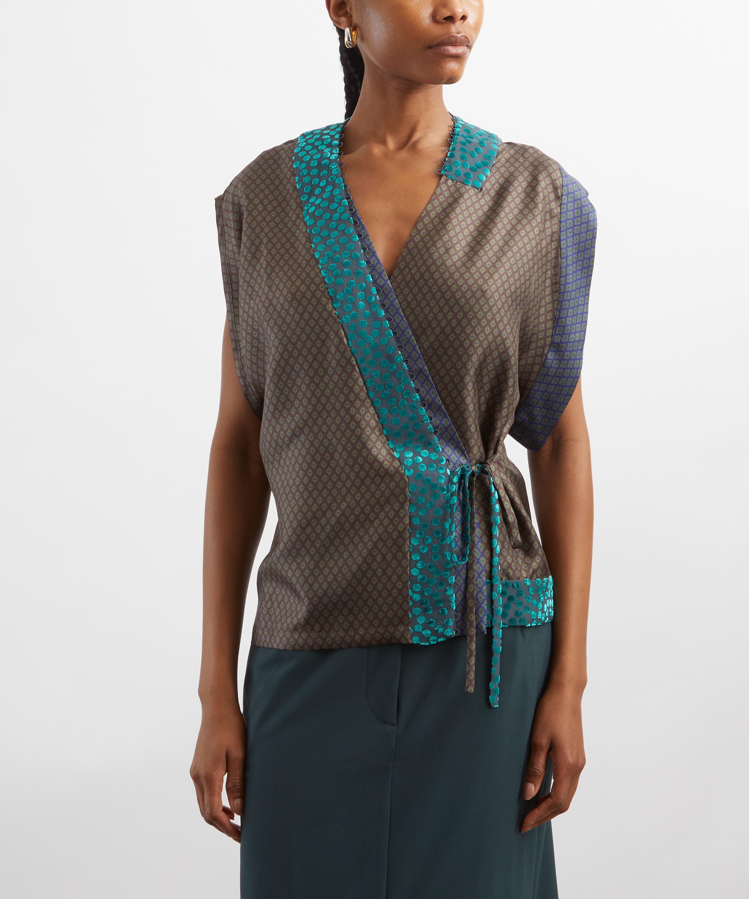 Dries Van Noten - Clematia Print Top image number 2