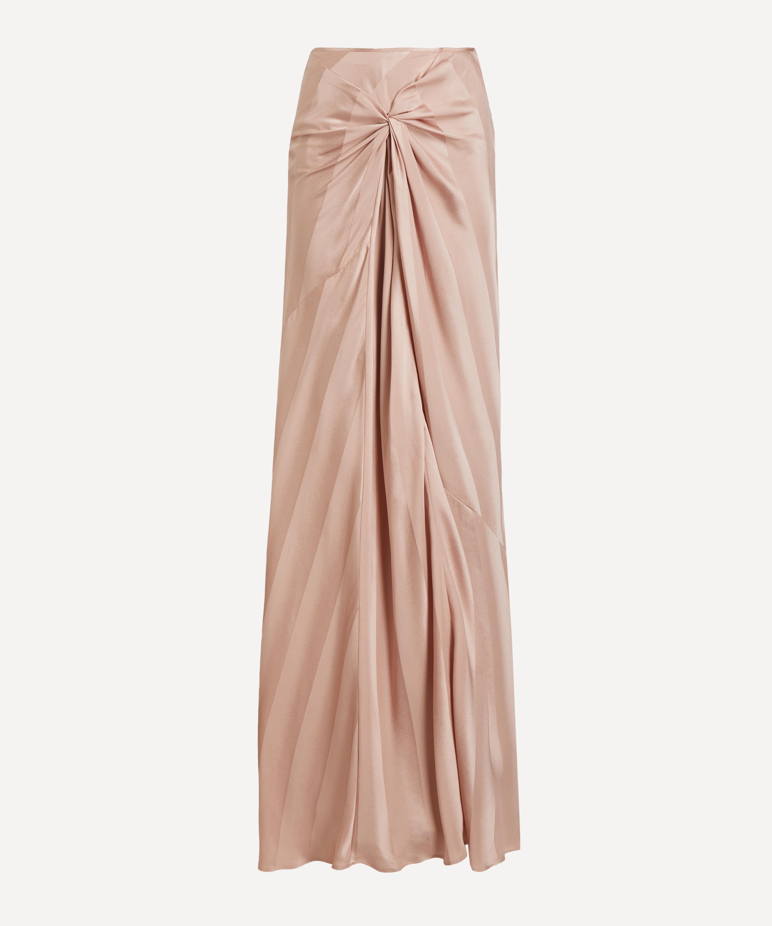 Dries Van Noten - Smila Ruched Silk Maxi Skirt