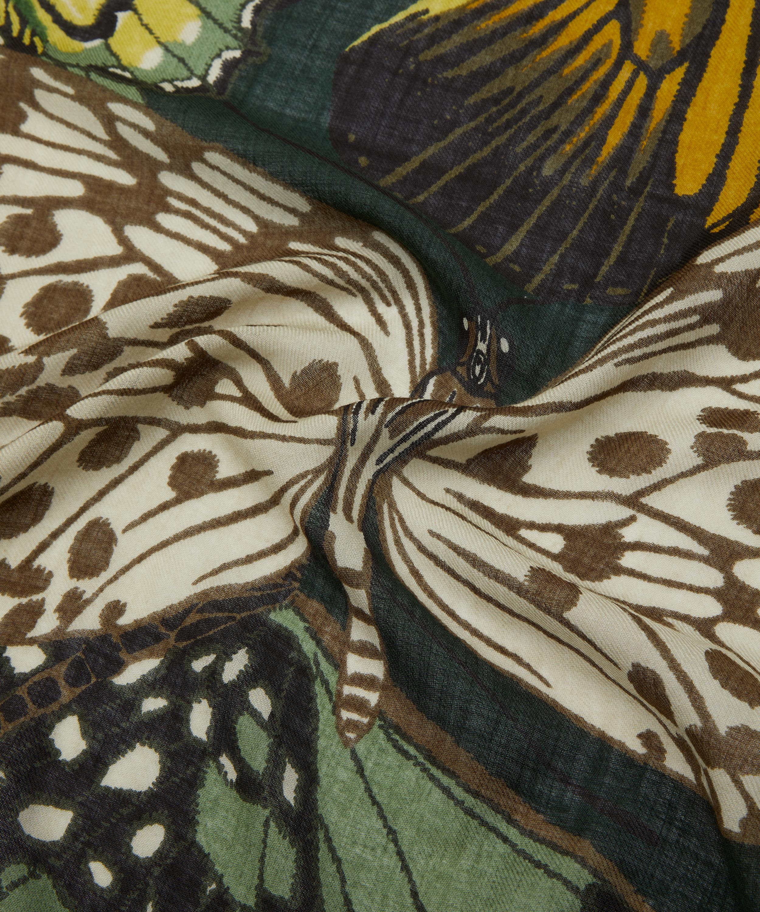 Inoui Editions - Papillons Print Wool Square Scarf image number 3