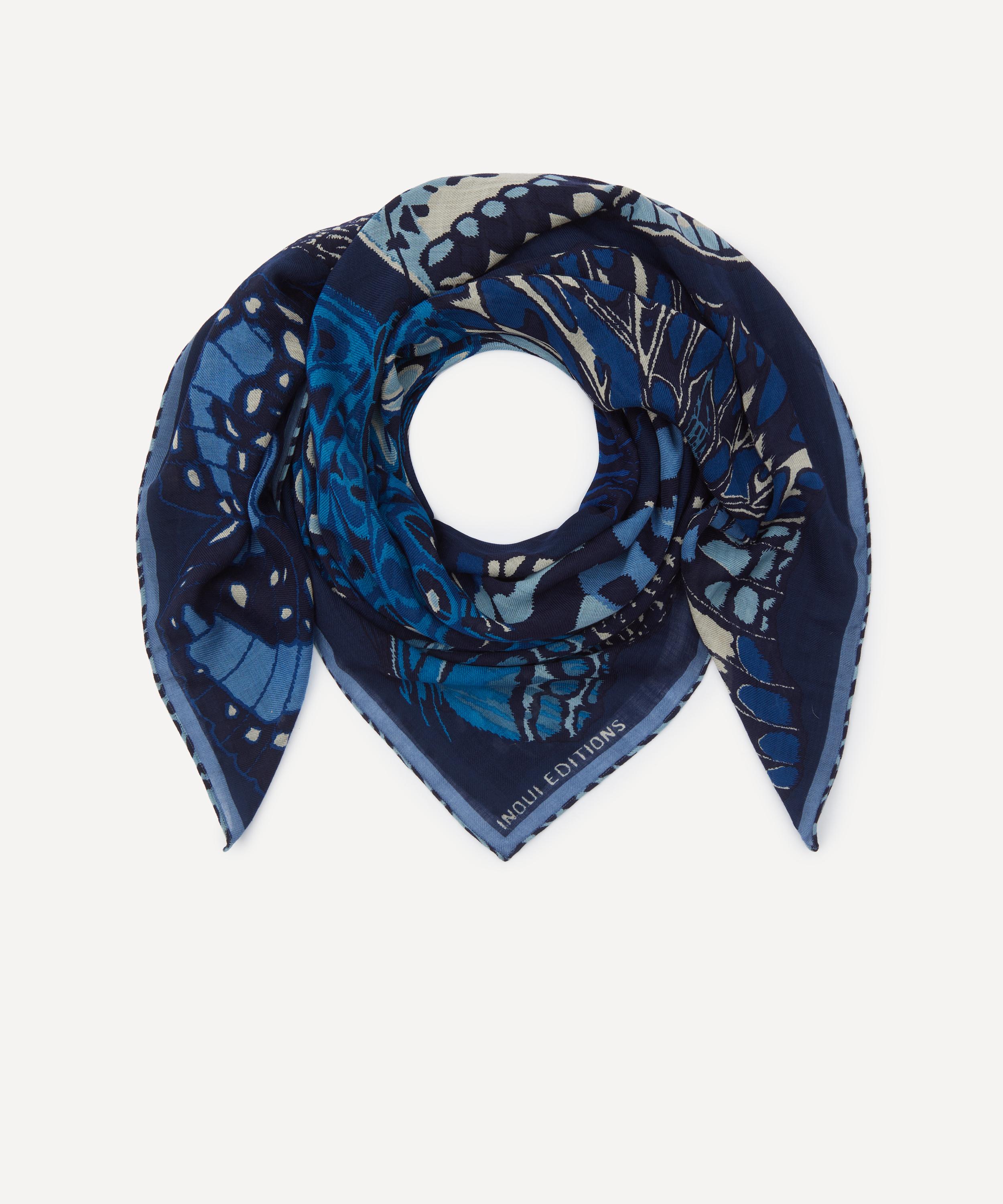 Inoui Editions - Papillons Print Wool Square Scarf image number 0