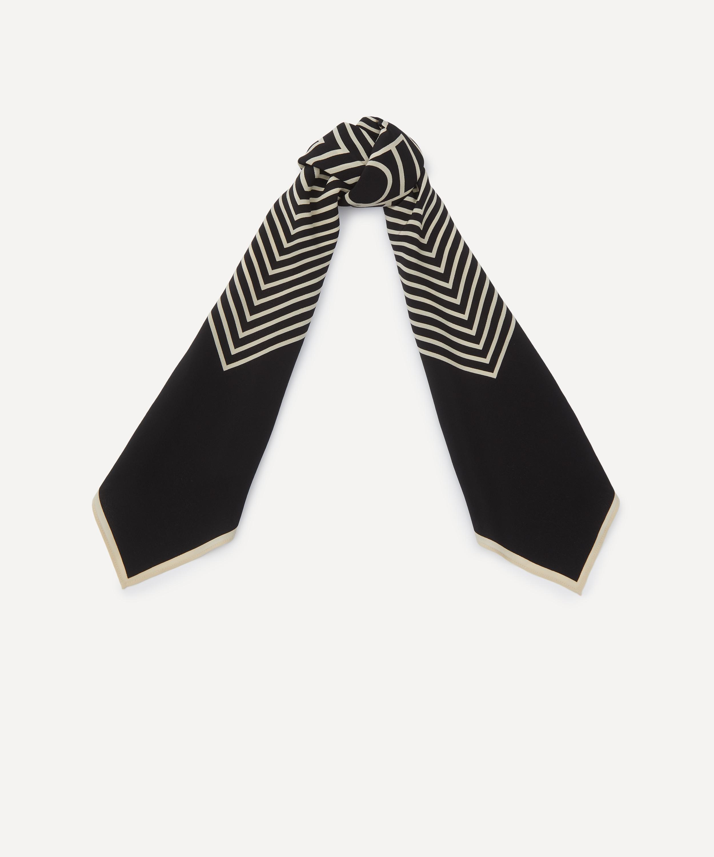 Toteme - Centred Monogram Silk Scarf image number 0