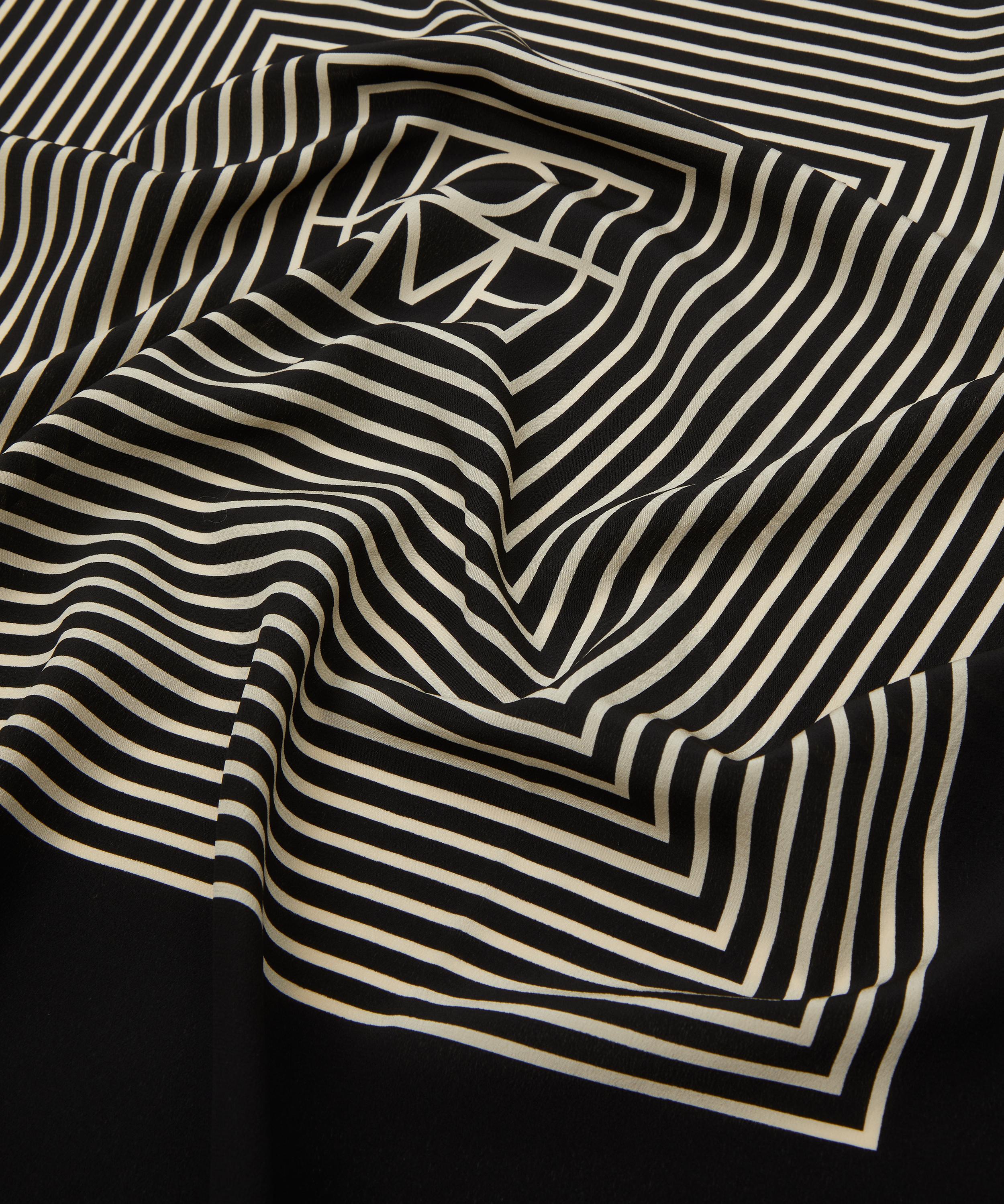 Toteme - Centred Monogram Silk Scarf image number 3