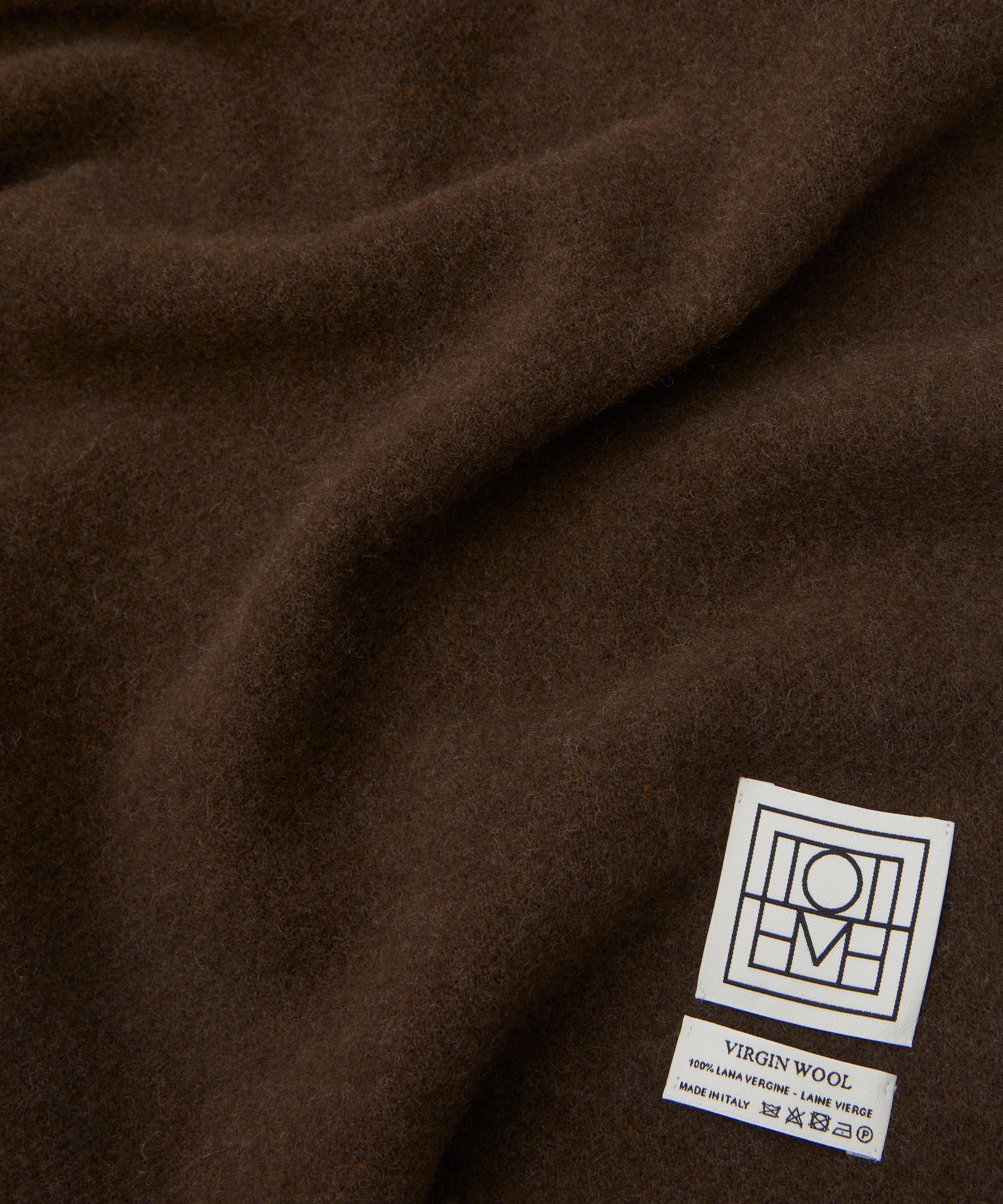 Toteme - Classic Wool Fringed Scarf image number 3