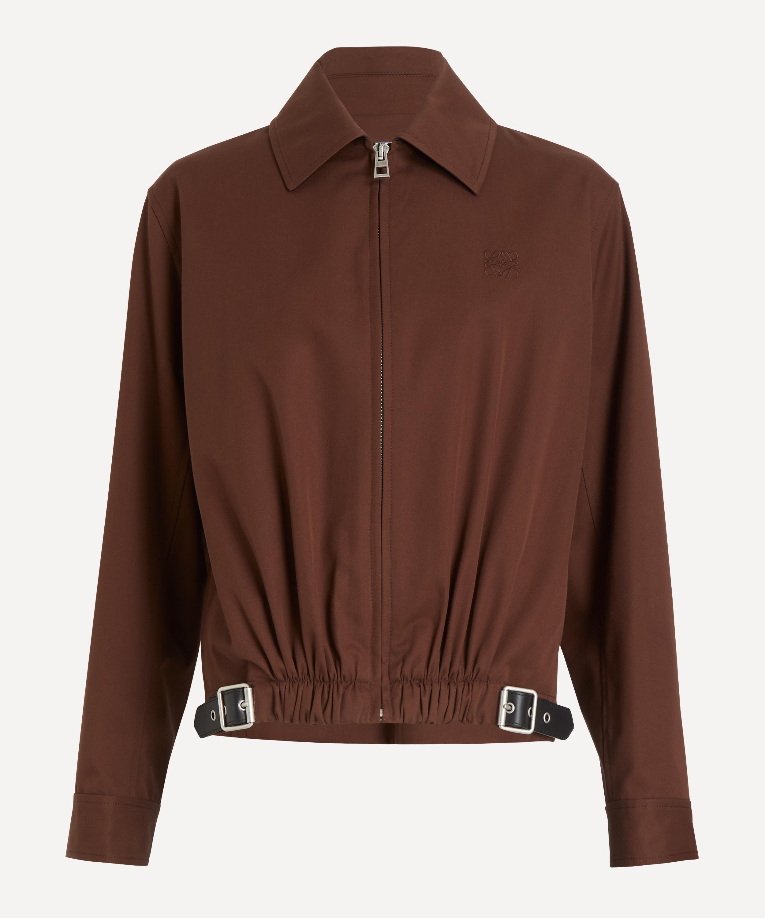 Loewe - Brown Belted Silk Twill Jacket