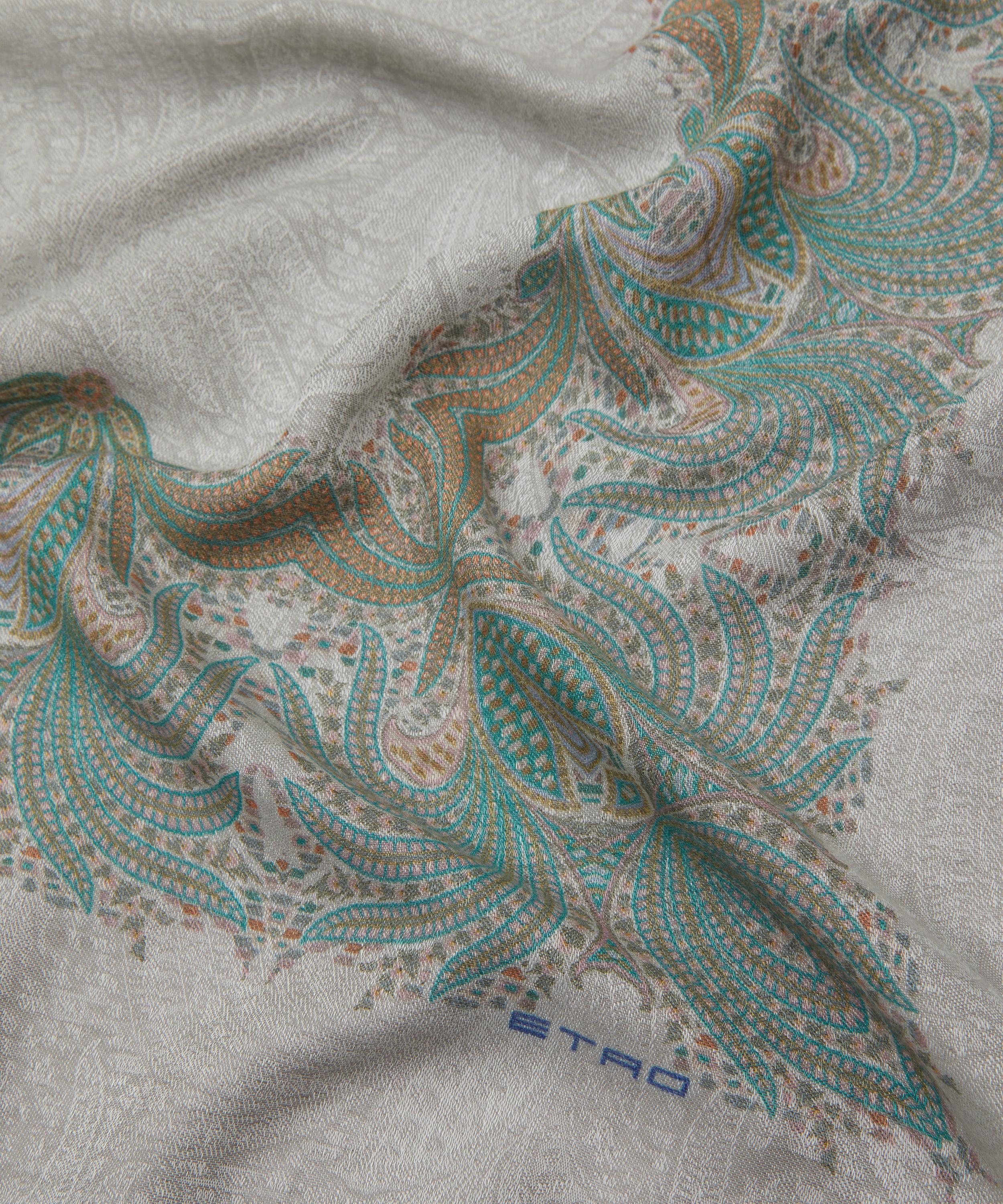 Etro - Orfeo Paisley Jacquard Cotton-Blend Scarf image number 3