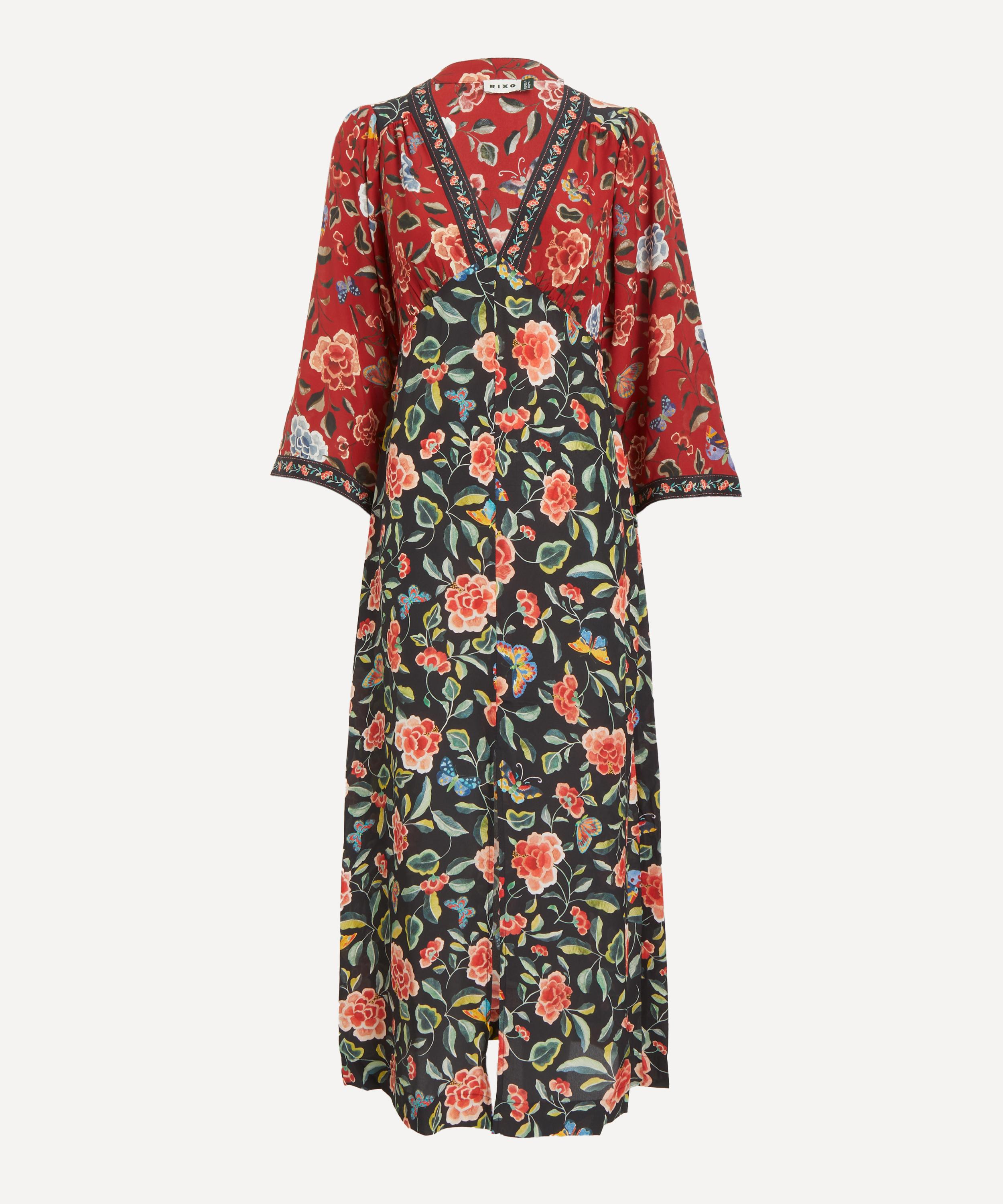RIXO - Dahlia Silk Dress  image number 0
