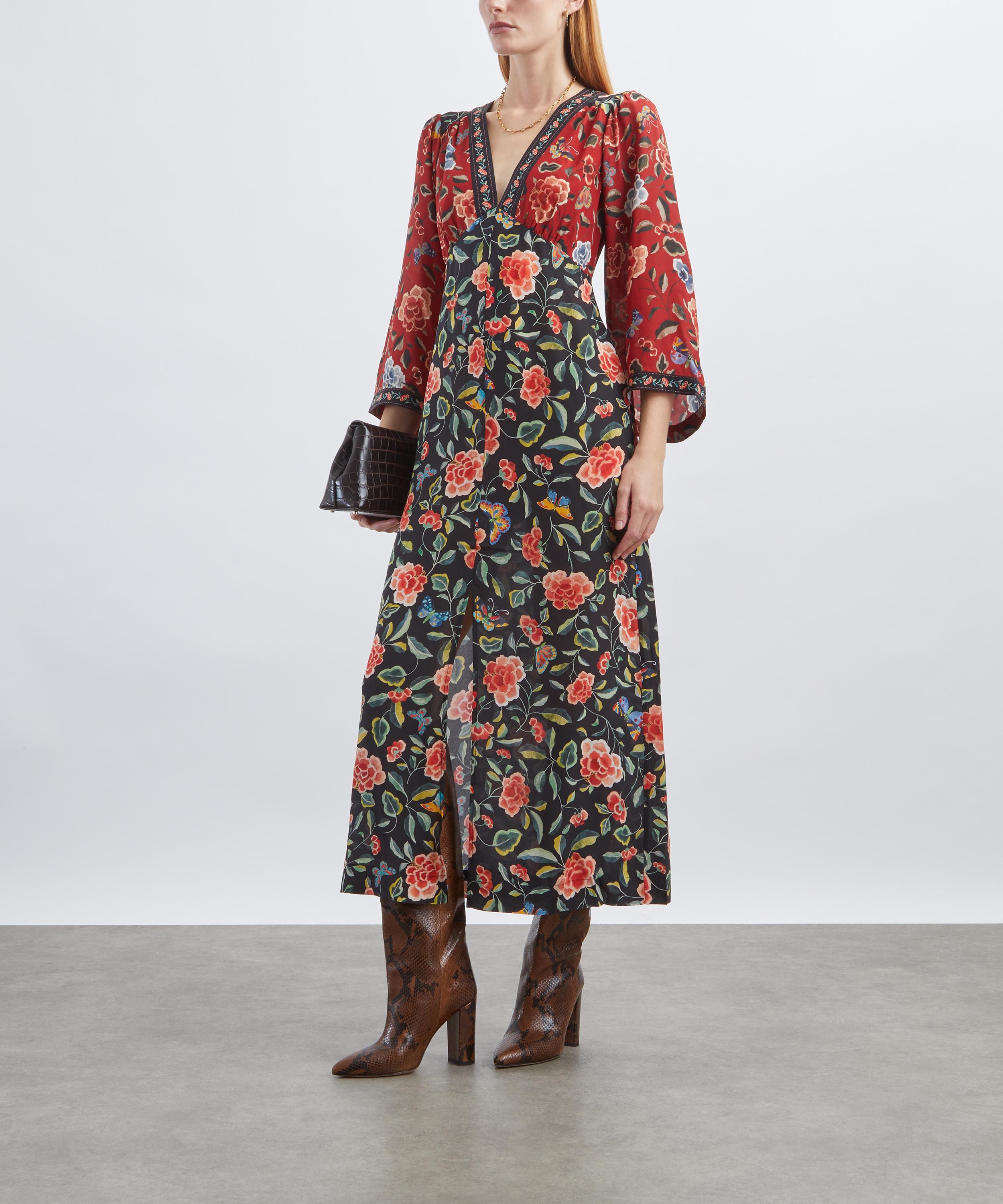 RIXO - Dahlia Silk Dress  image number 1