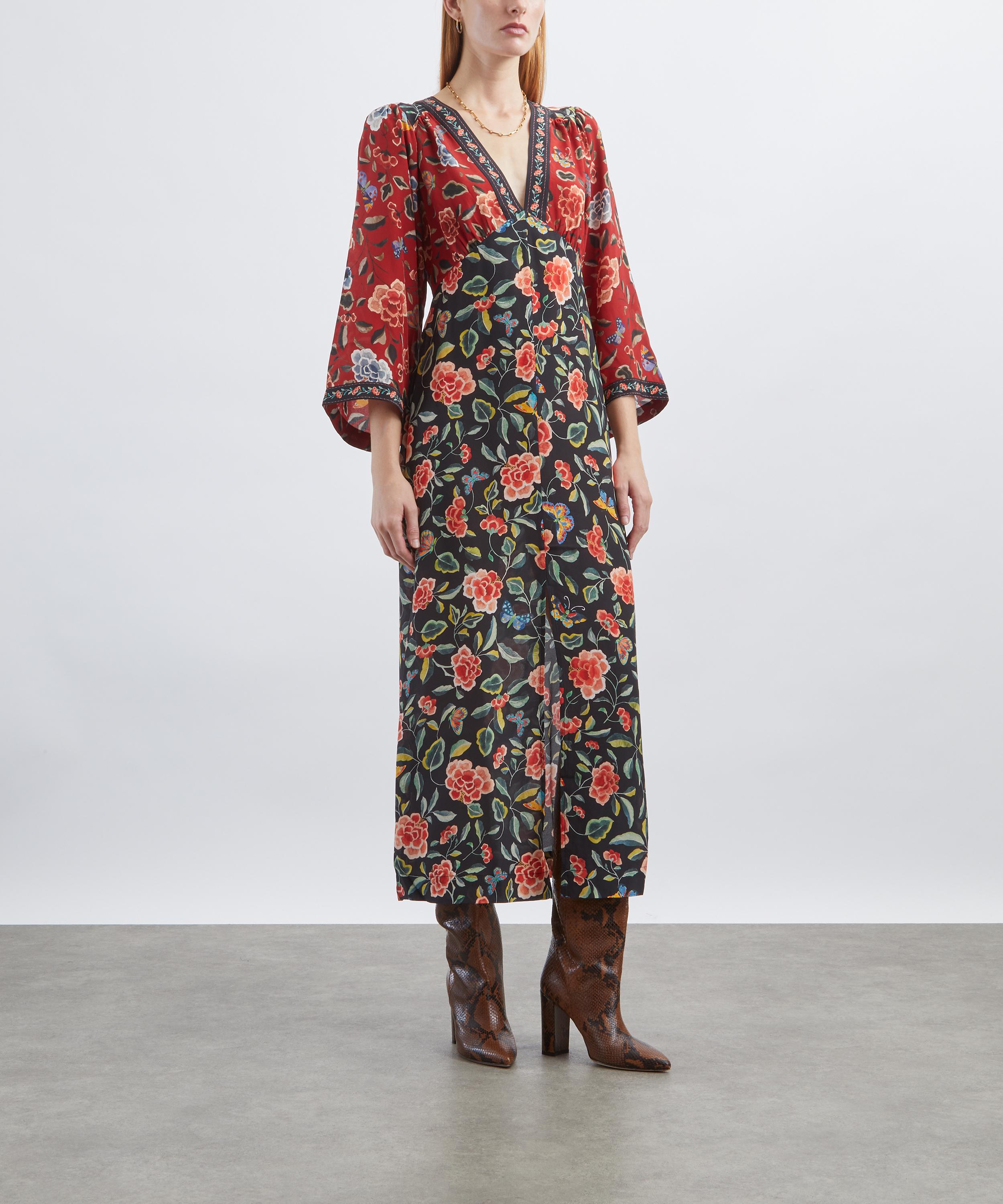 RIXO - Dahlia Silk Dress  image number 2