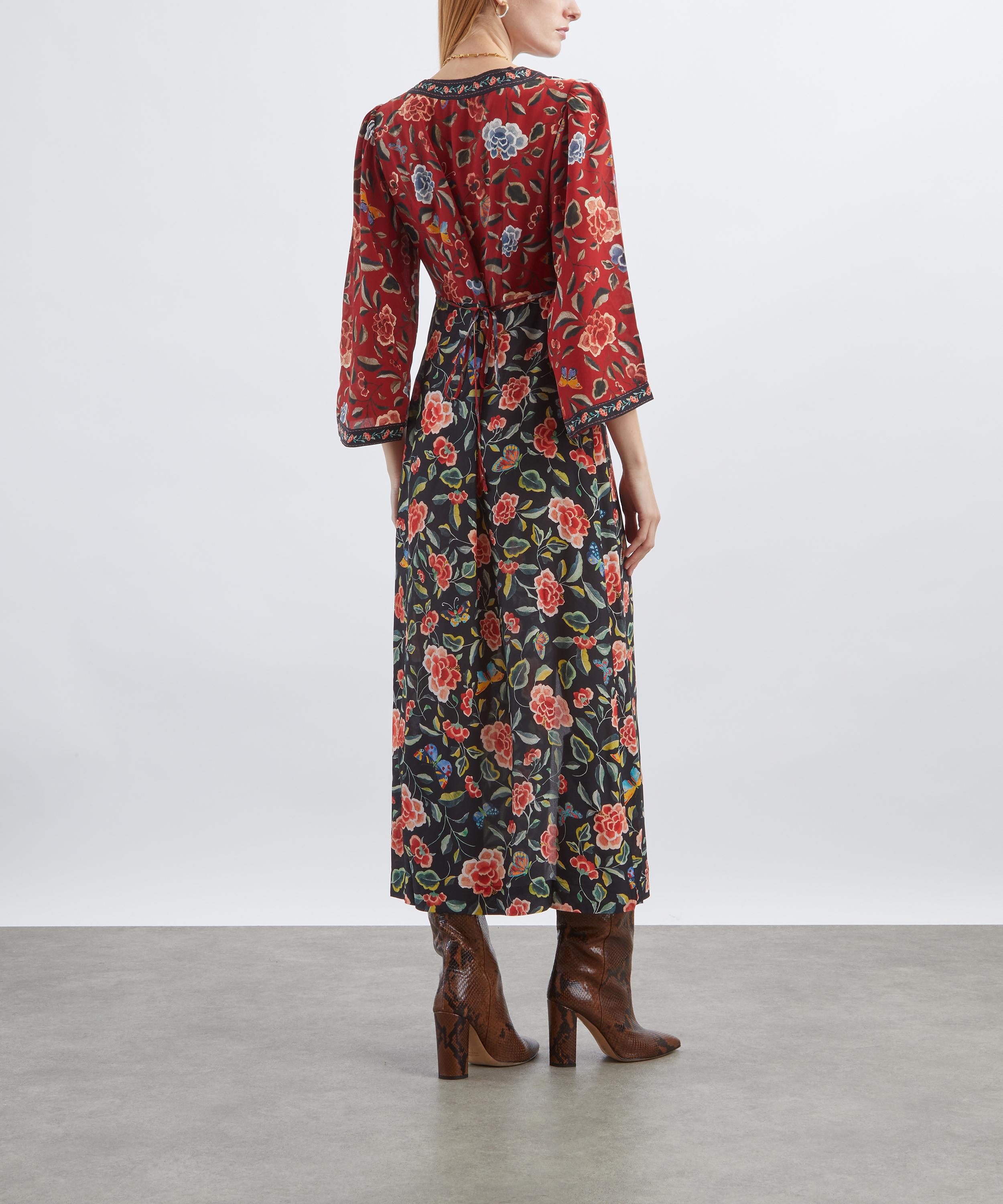 RIXO - Dahlia Silk Dress  image number 3