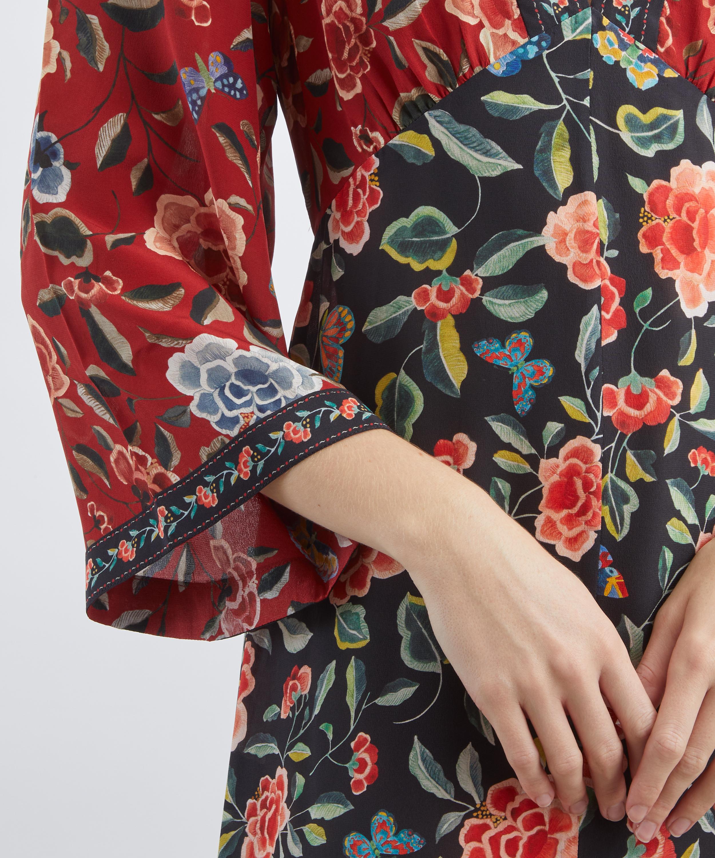 RIXO - Dahlia Silk Dress  image number 4