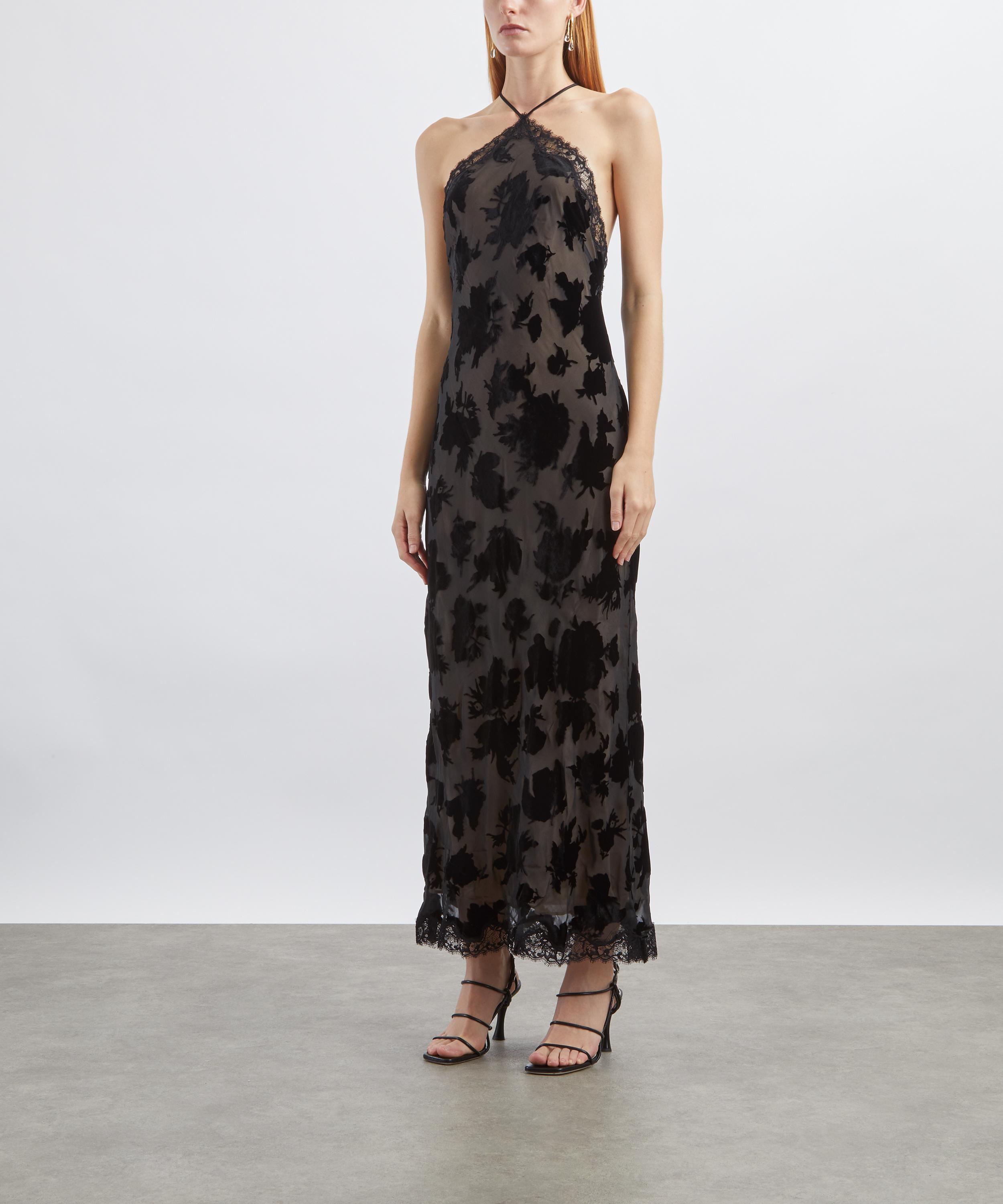 RIXO - Harlan Silk-Velvet Devoré Dress  image number 2