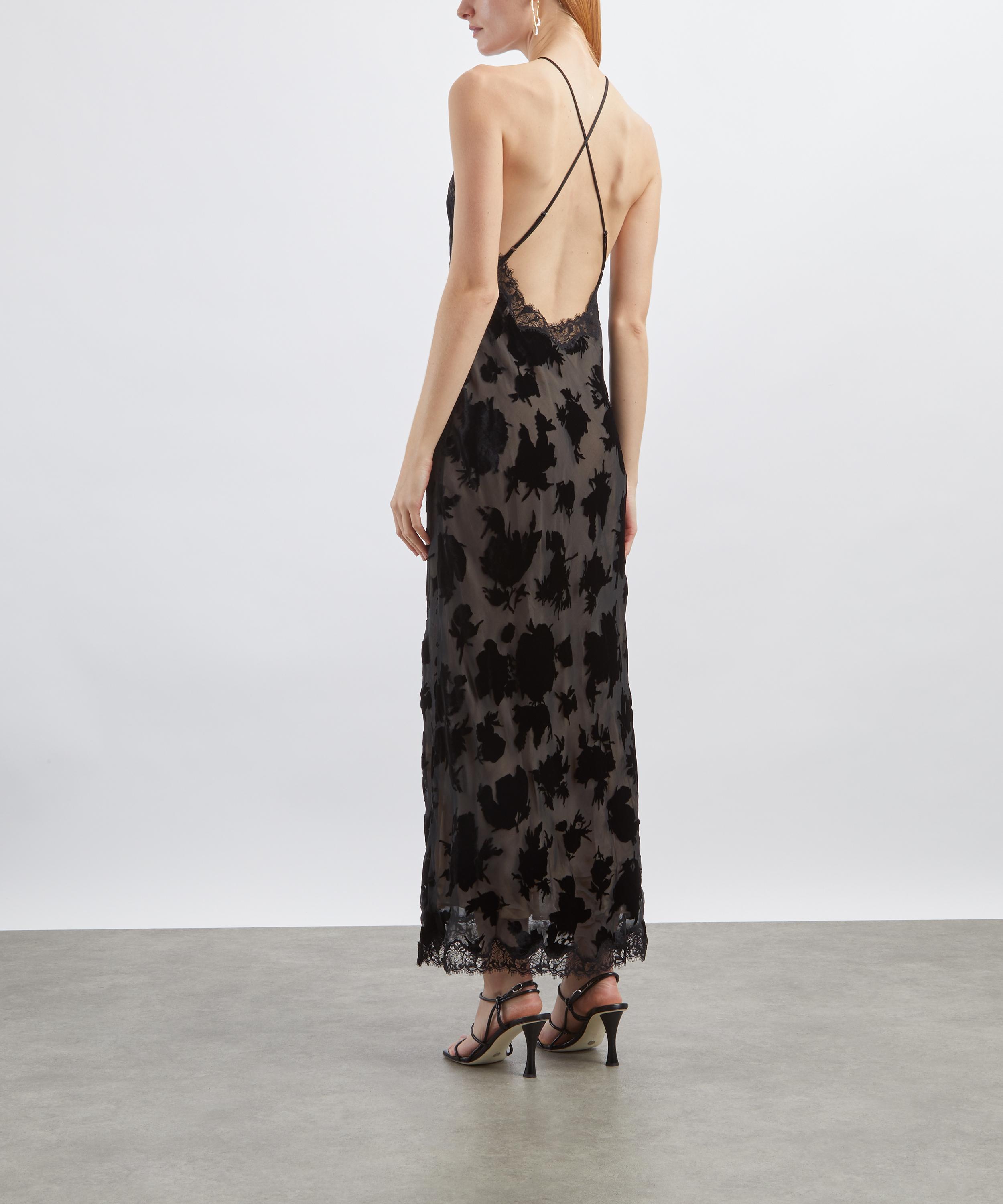 RIXO - Harlan Silk-Velvet Devoré Dress  image number 3