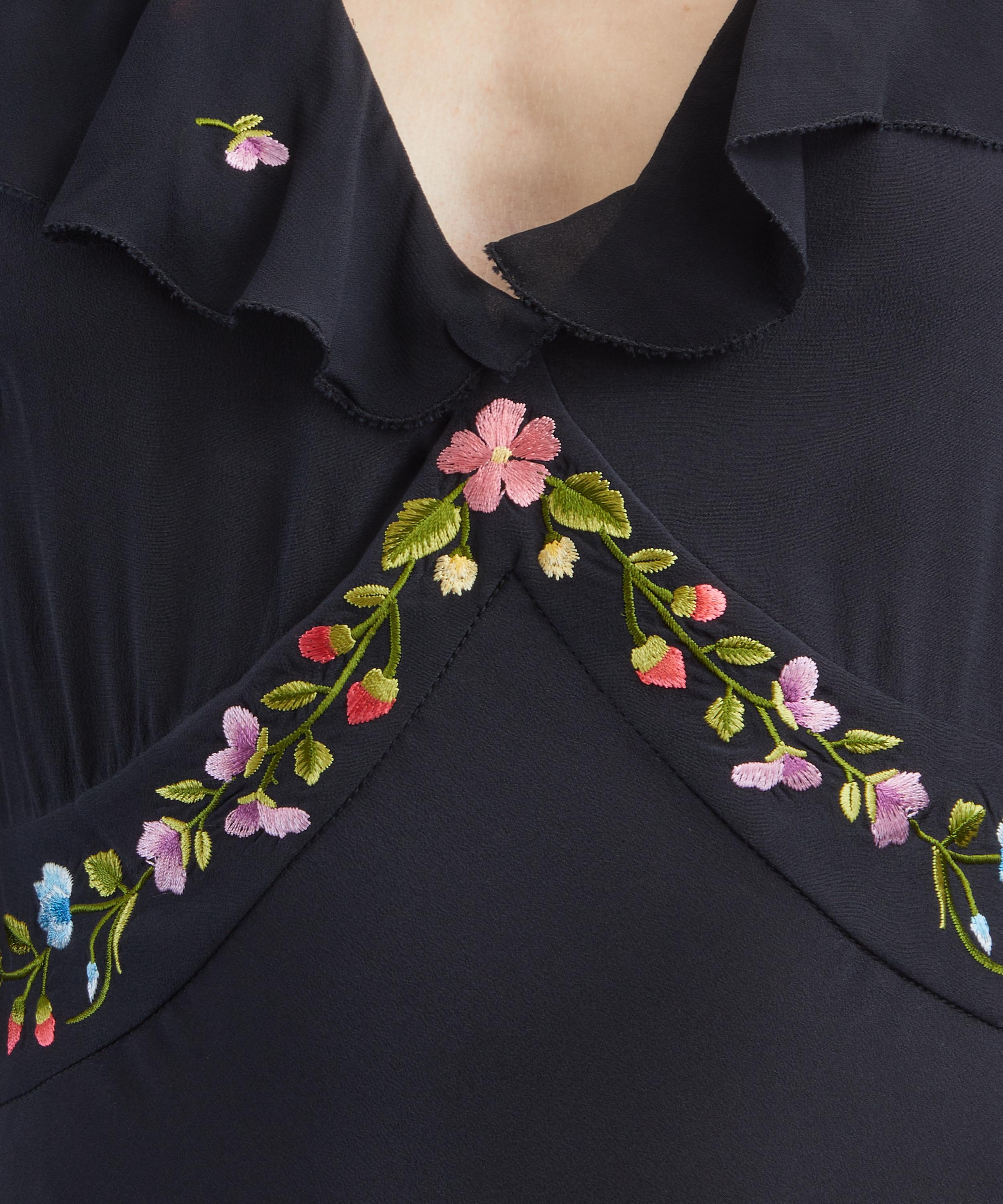 RIXO - Cedar Silk Dress  image number 4