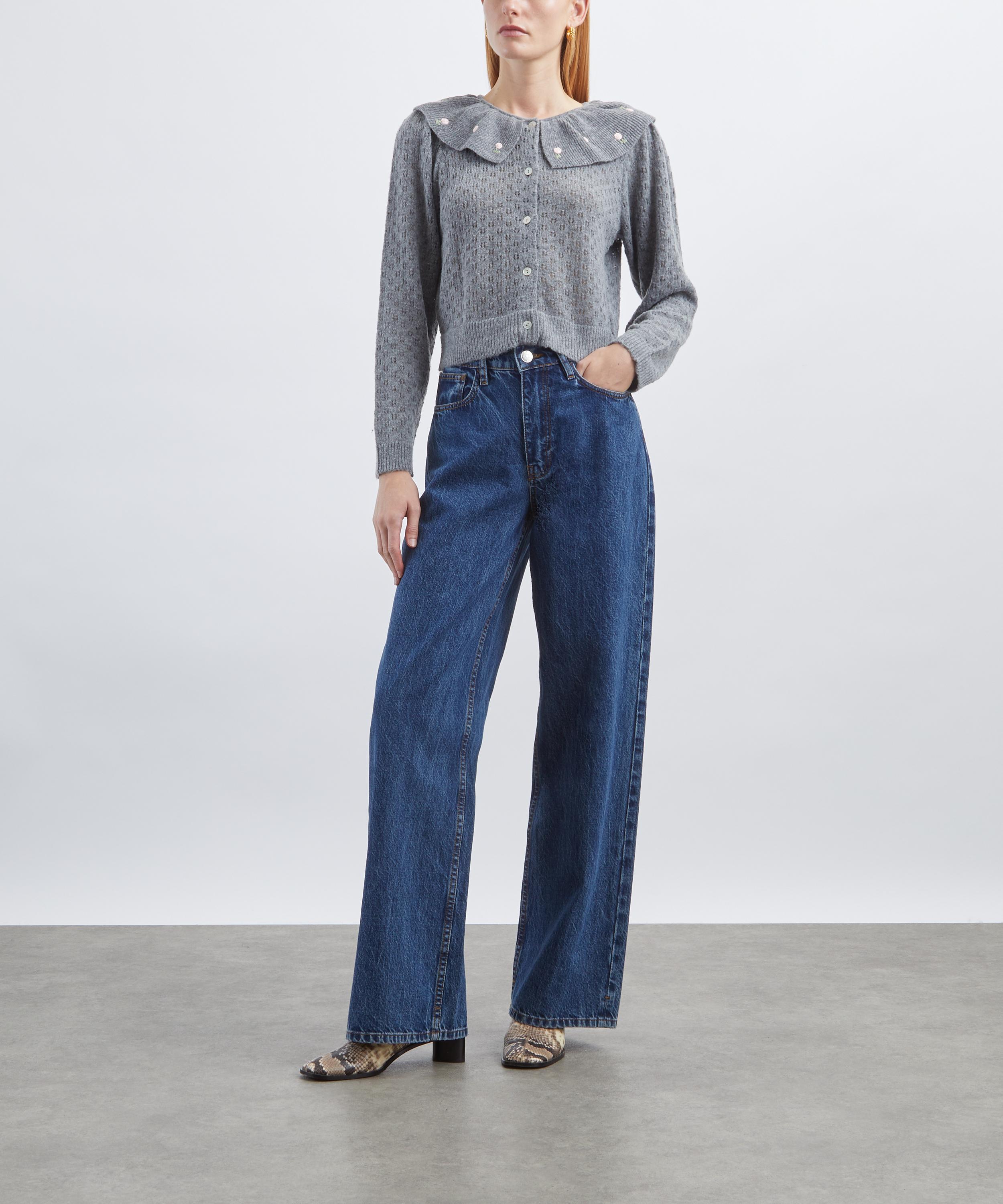 RIXO - Jelena Luna Bud Embroidered Cardigan image number 1