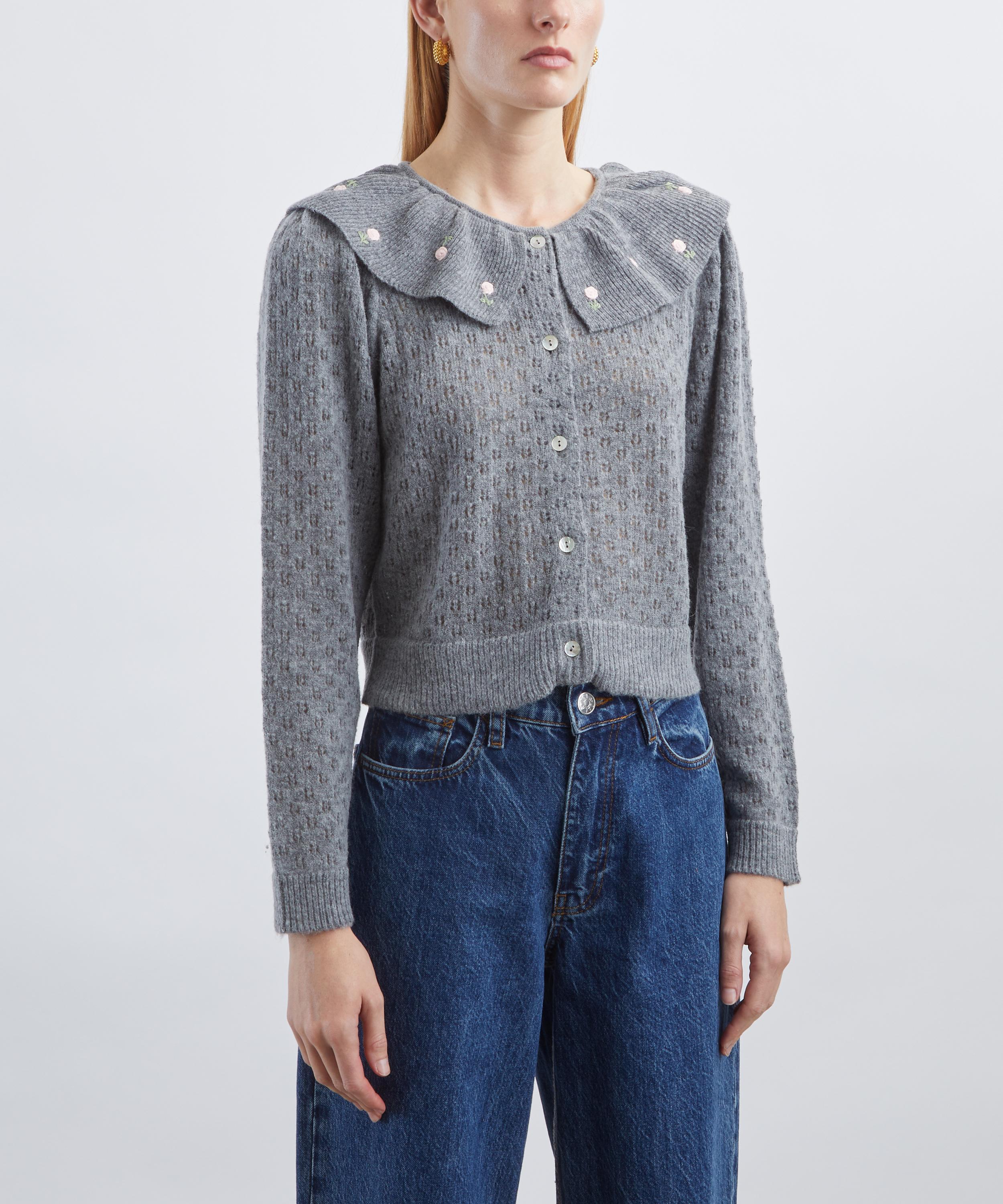 RIXO - Jelena Luna Bud Embroidered Cardigan image number 2