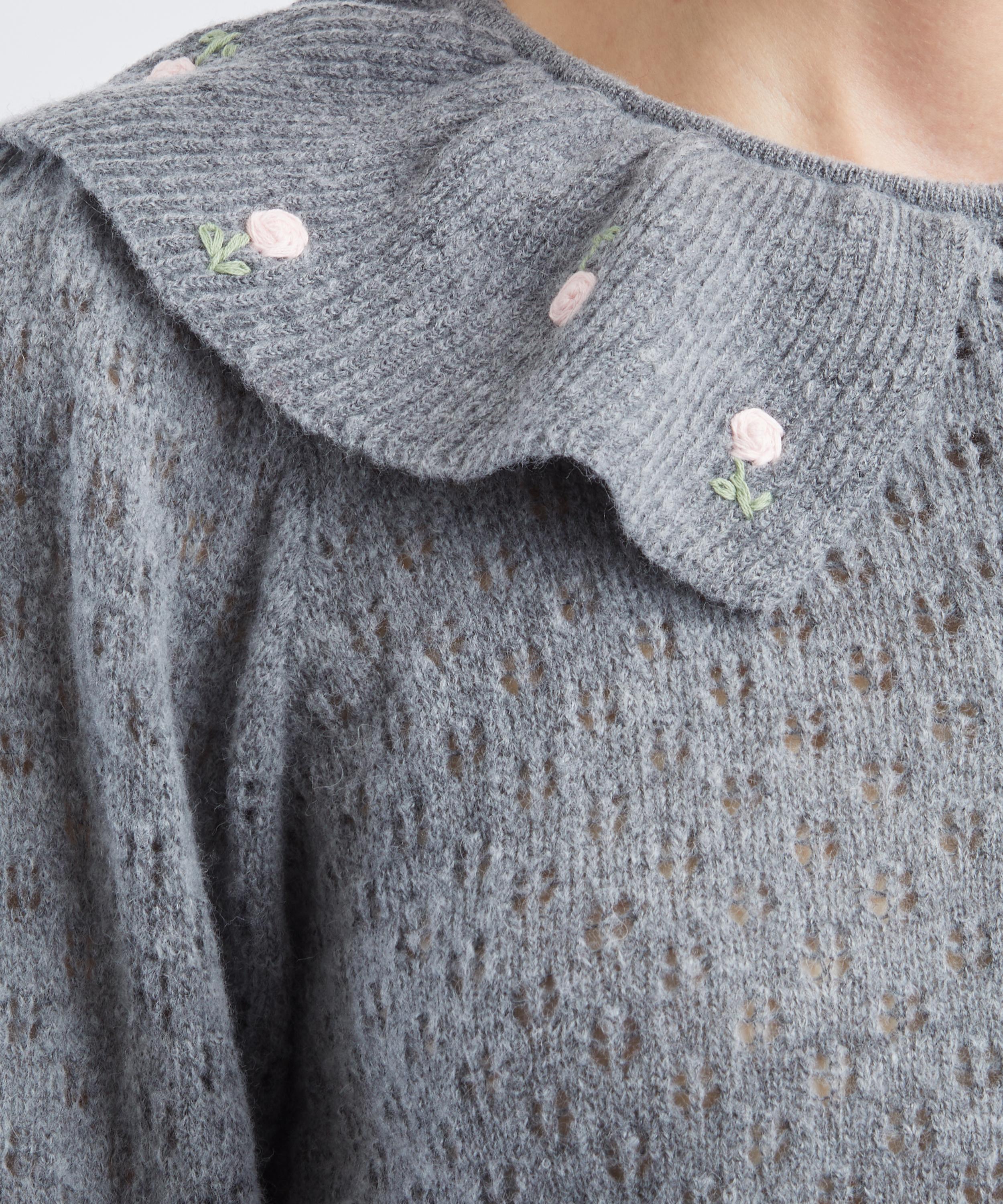 RIXO - Jelena Luna Bud Embroidered Cardigan image number 4