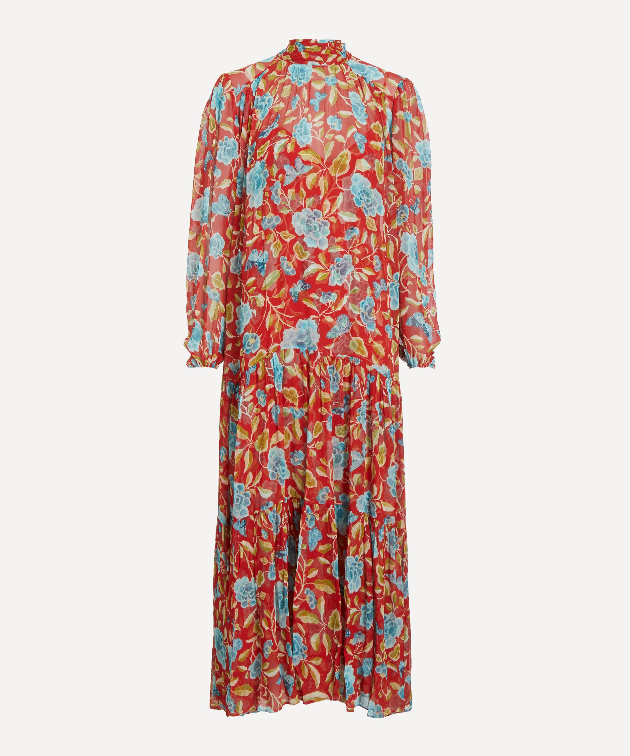 RIXO - Adalind Crinkled Chiffon Dress  image number 0