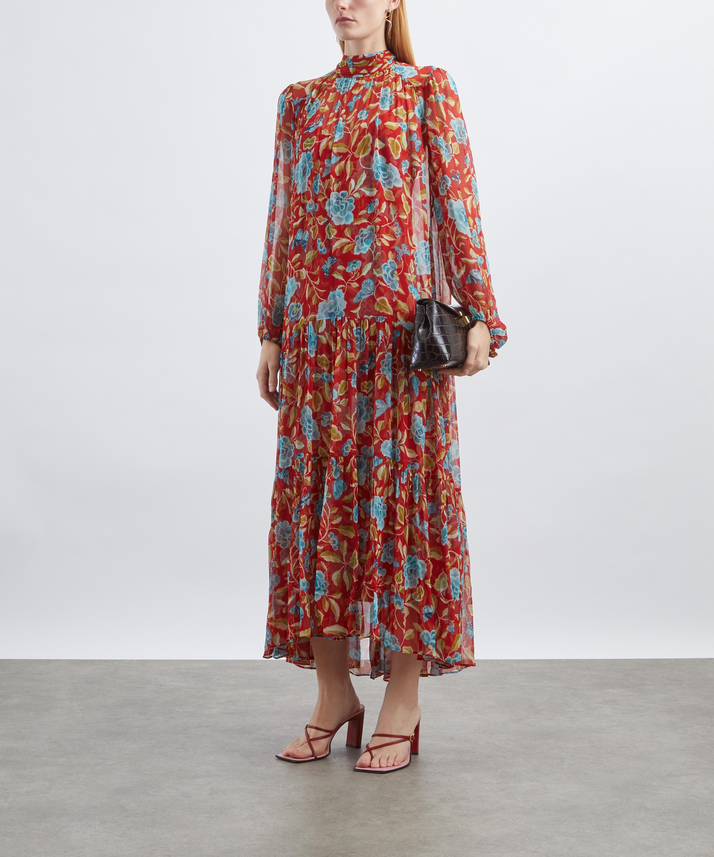 RIXO - Adalind Crinkled Chiffon Dress  image number 1