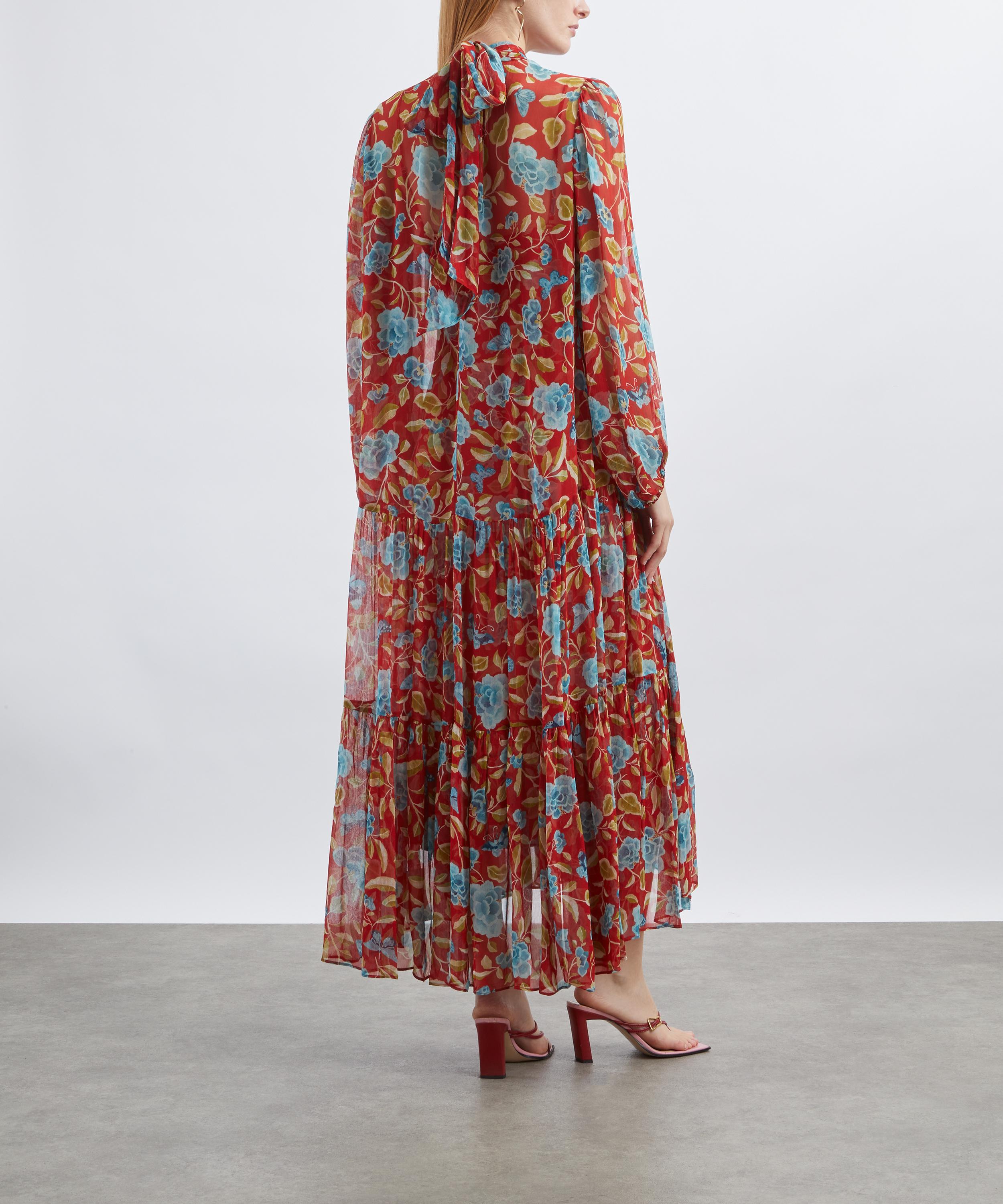 RIXO - Adalind Crinkled Chiffon Dress  image number 3