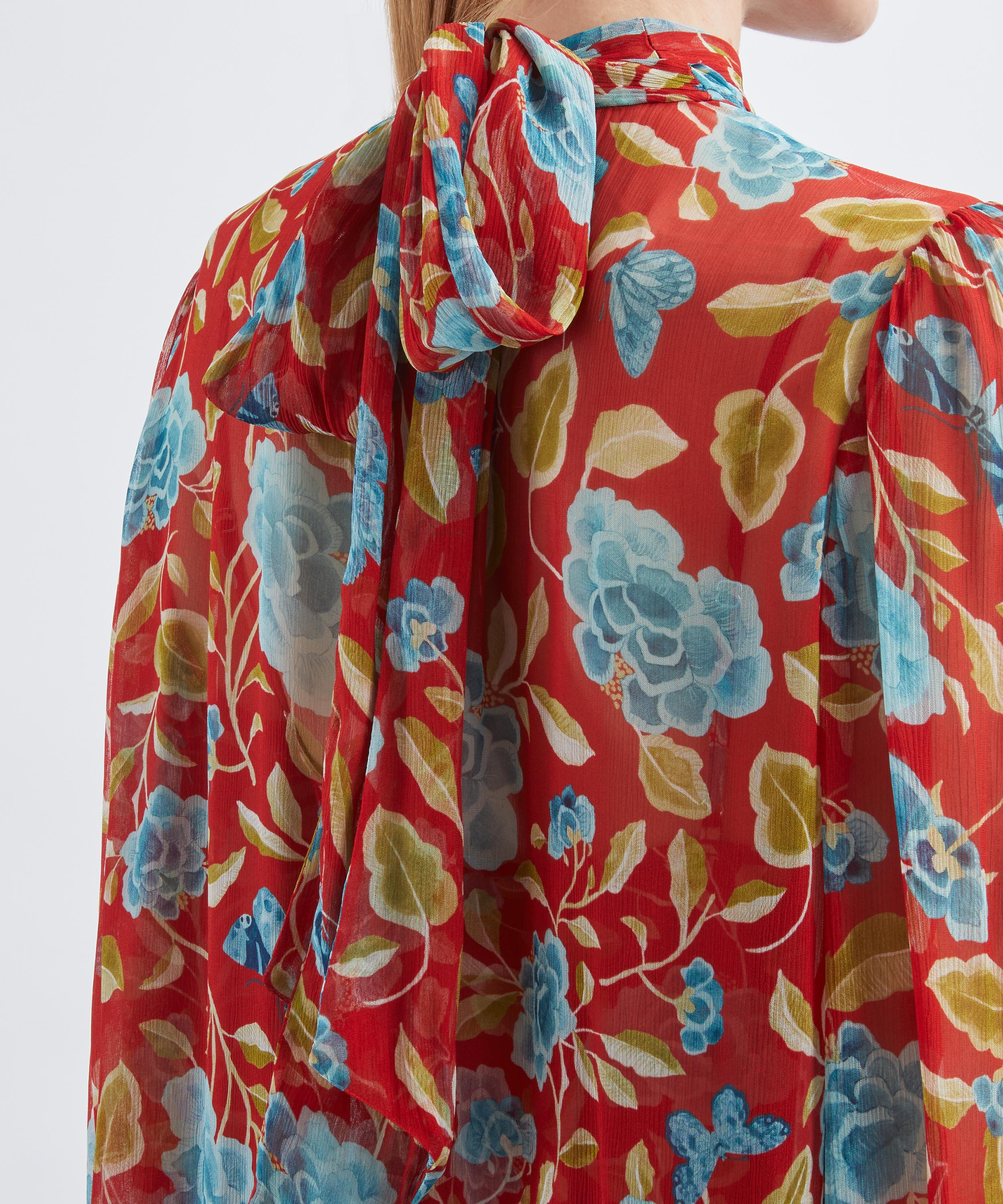 RIXO - Adalind Crinkled Chiffon Dress  image number 4