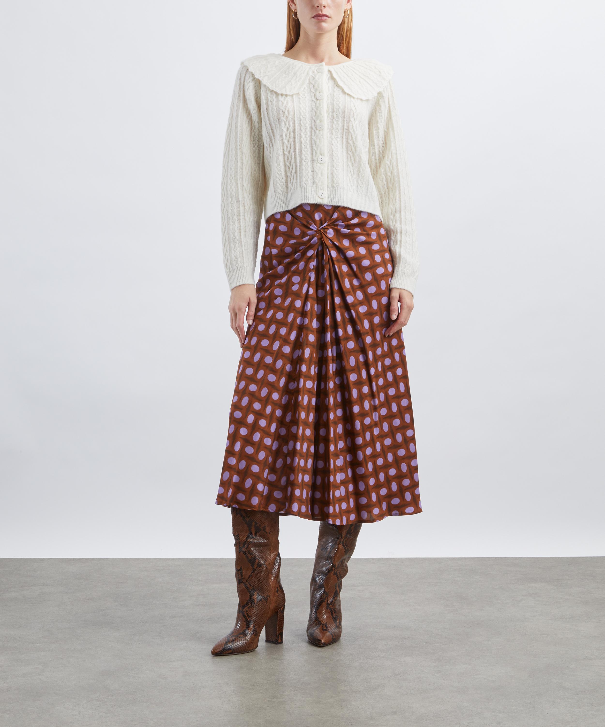 RIXO - Jelena Cream Wool-Blend Cardigan image number 1