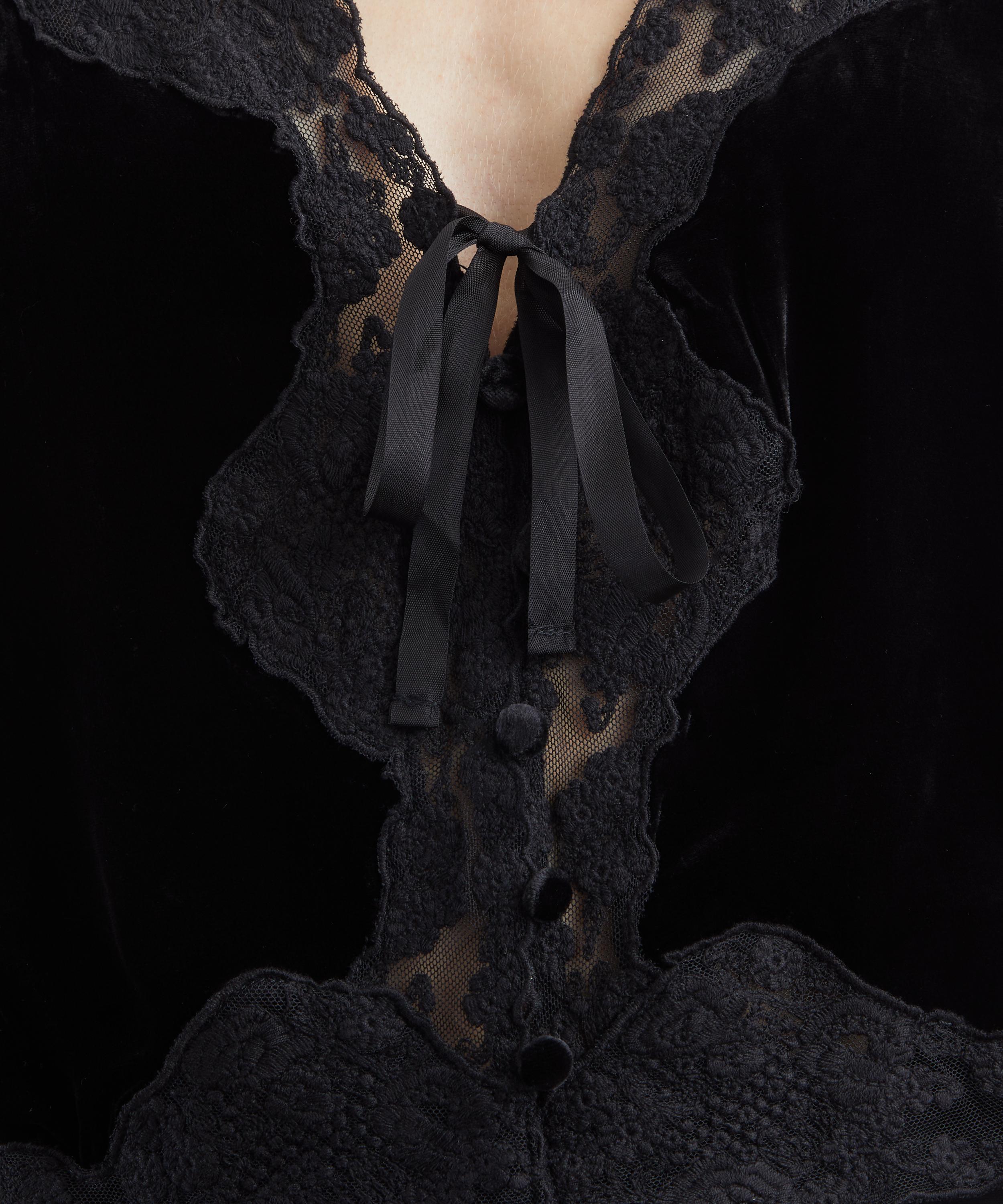 RIXO - Ursula Silk-Velvet Top image number 4