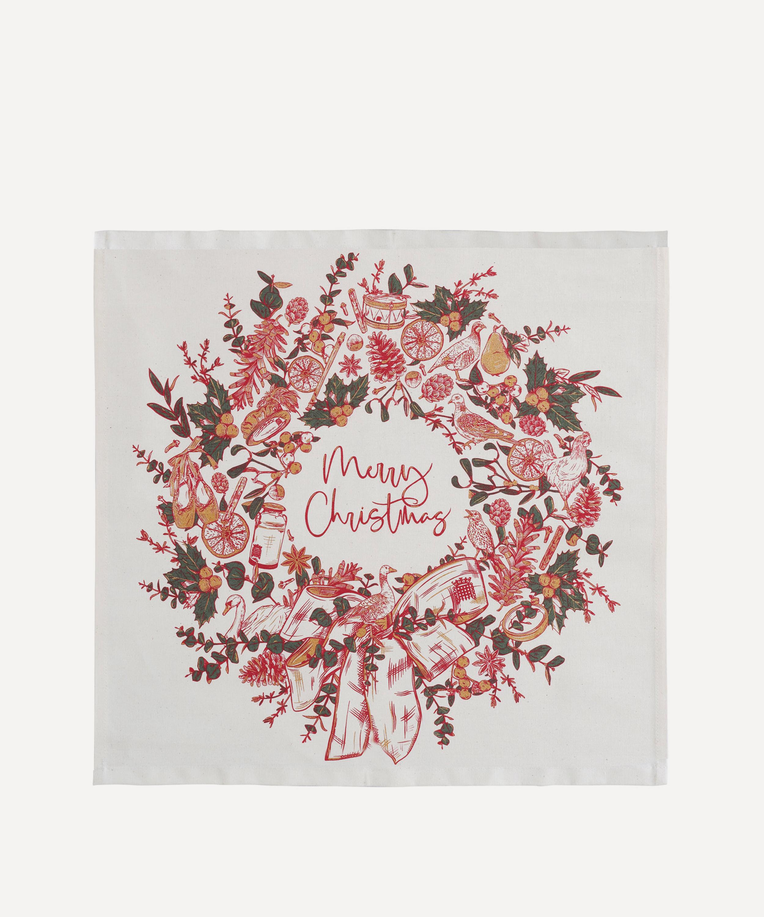 Victoria Eggs - Christmas Wreath Napkins Set of 4