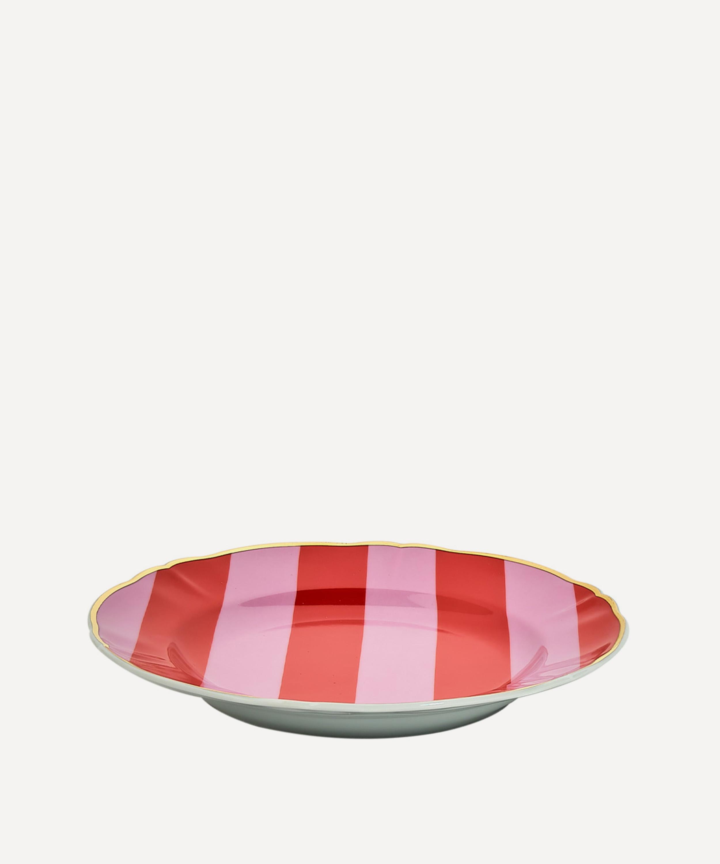 Bitossi - Striped Dessert Plate image number 1