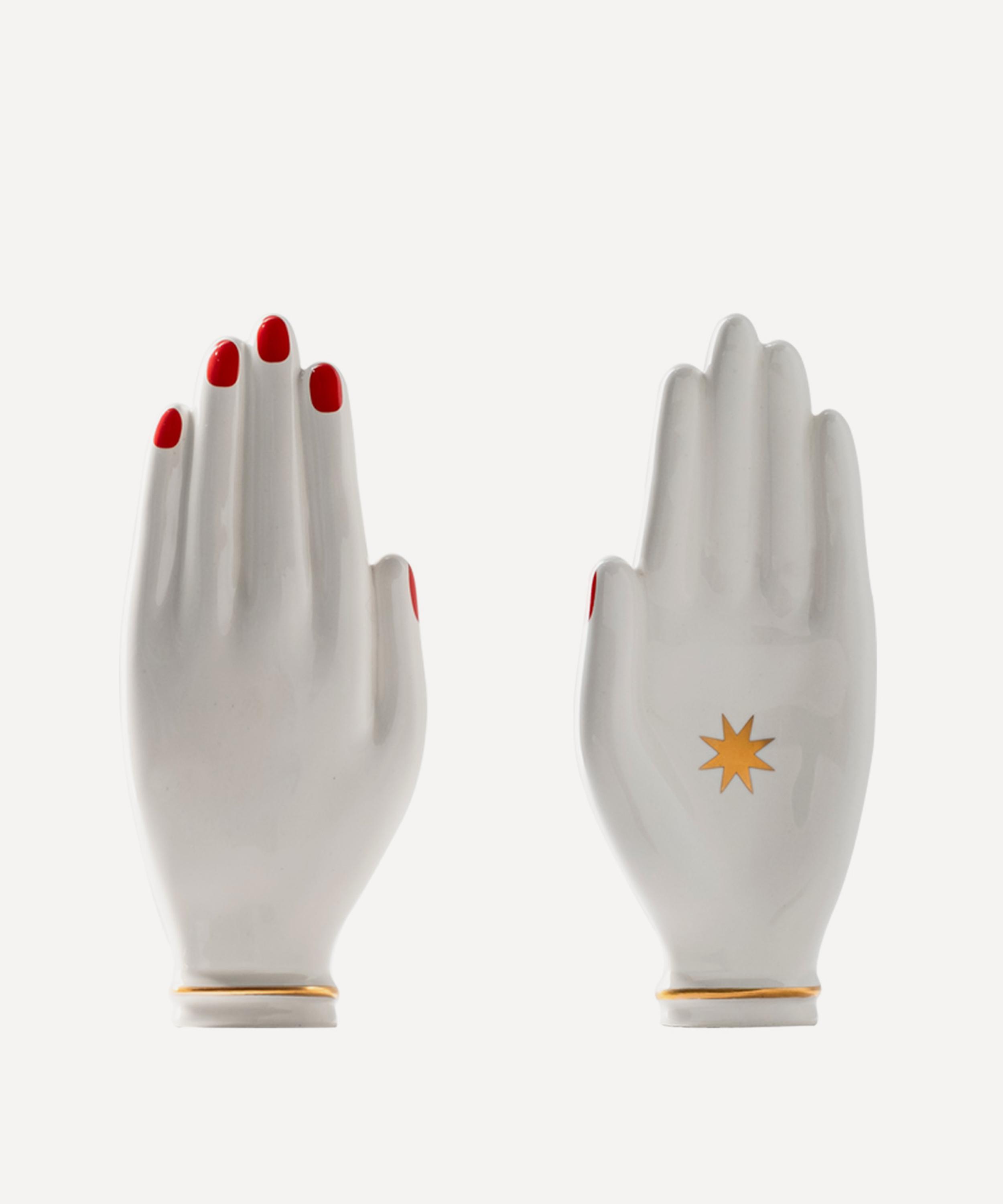 Bitossi - Hand in Hand Ceramic Trinket Tray image number 0