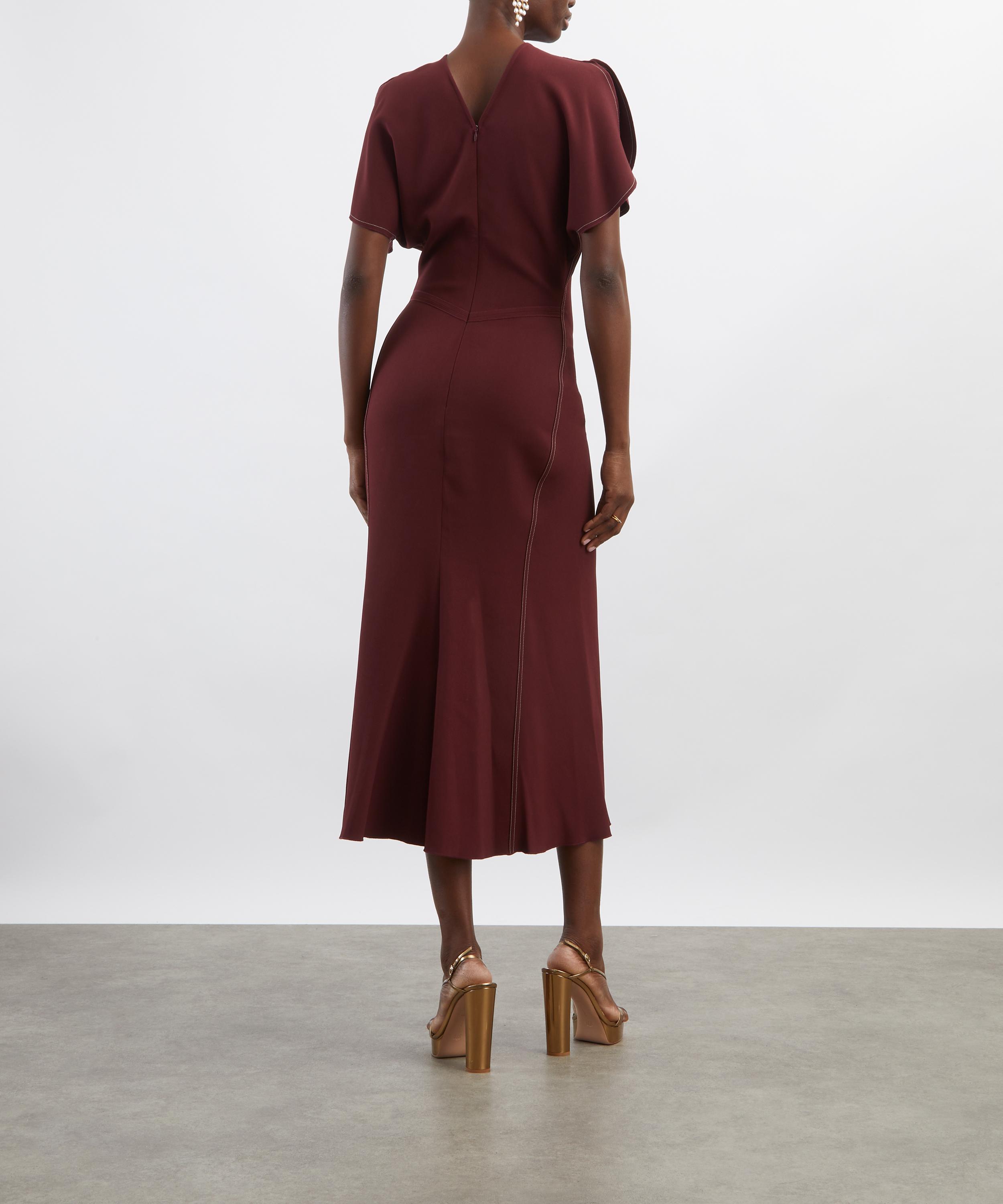 Victoria Beckham - Gathered Waist Midi Dress image number 3