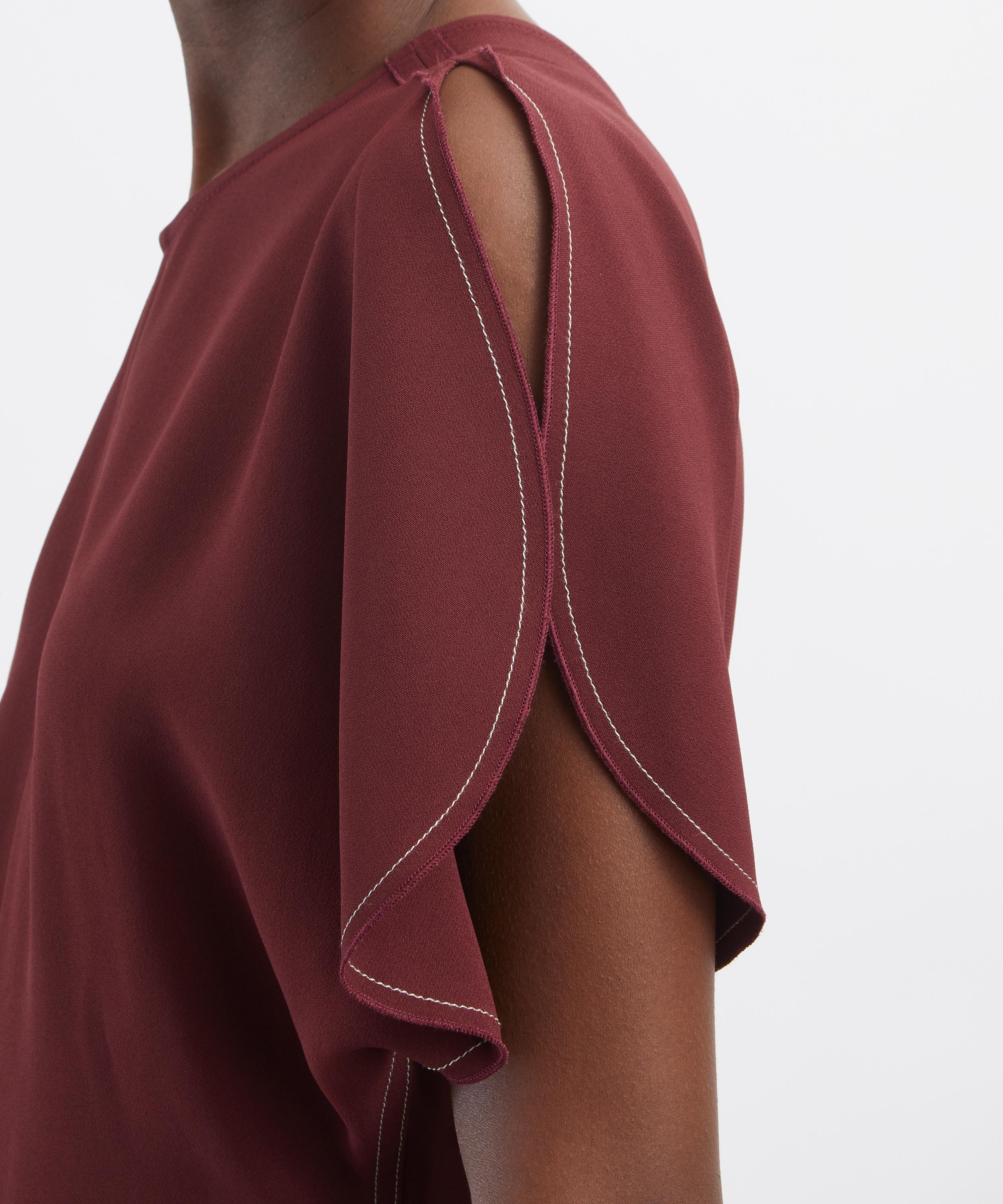 Victoria Beckham - Gathered Waist Midi Dress image number 4