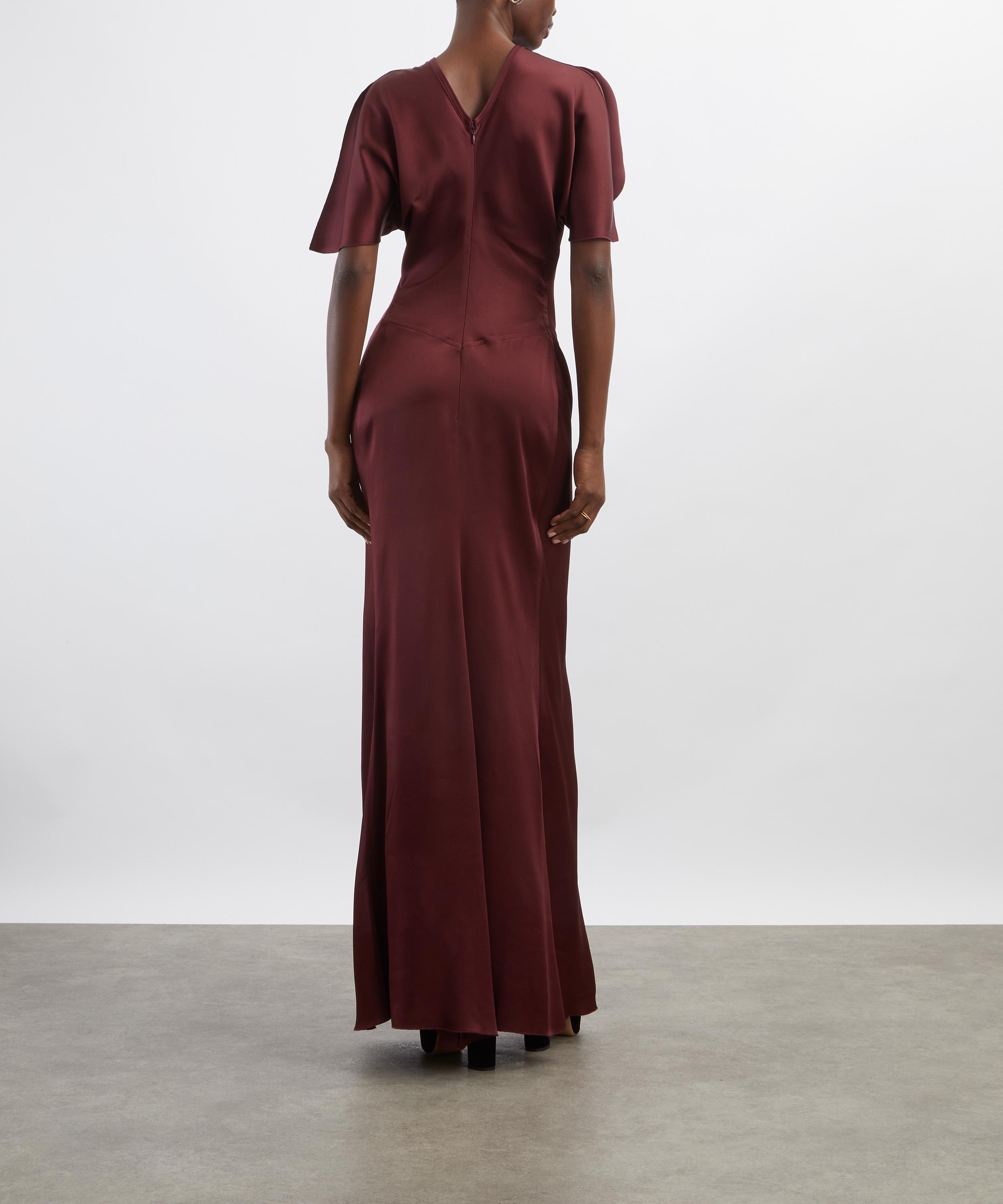 Victoria Beckham - Isabella Cinnabar Red Satin Gown image number 3