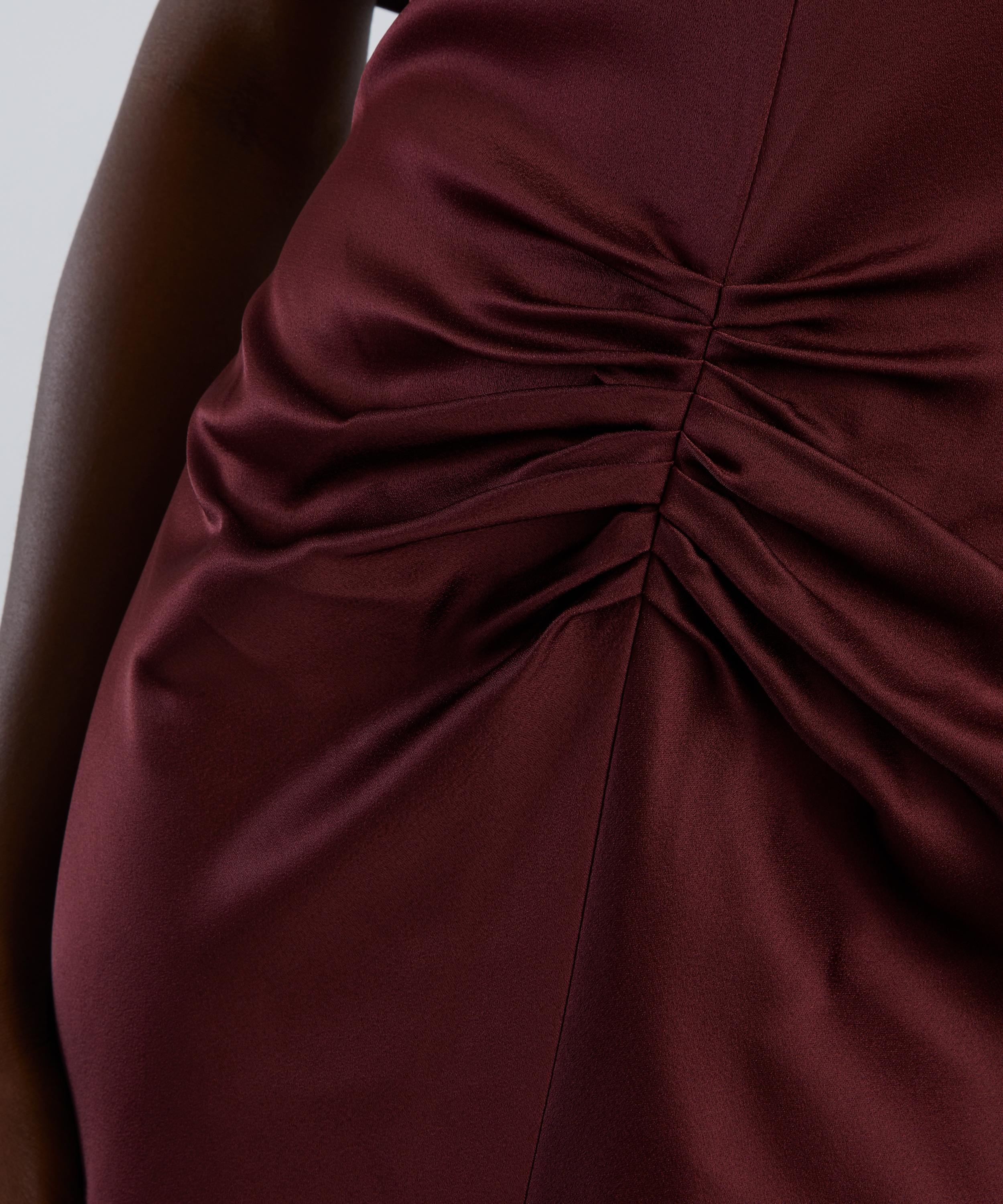 Victoria Beckham - Isabella Cinnabar Red Satin Gown image number 4