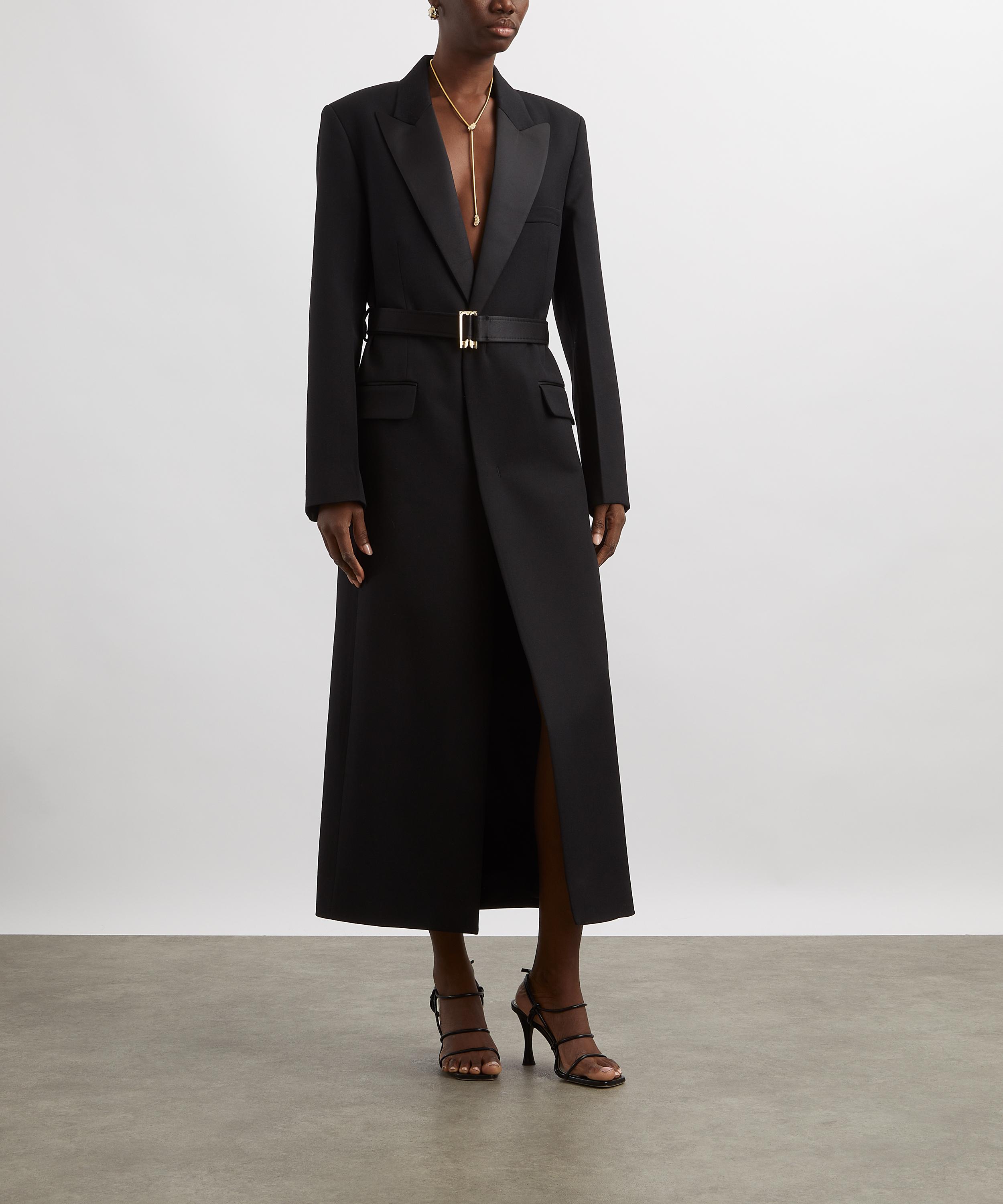 Victoria Beckham - Black Belted Tailored Coat image number 1