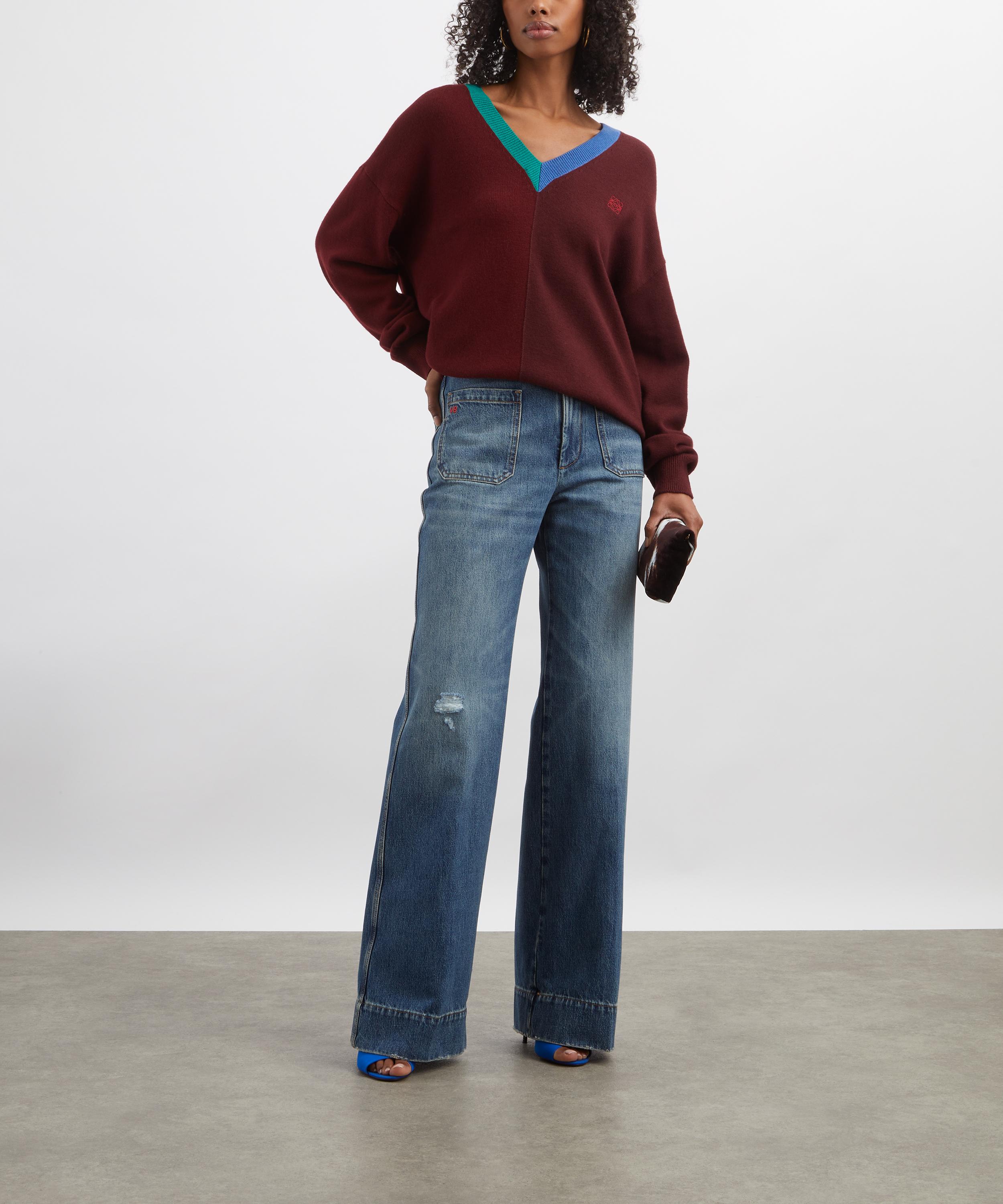 Victoria Beckham - Alina Worn Blue Wash Jeans image number 1