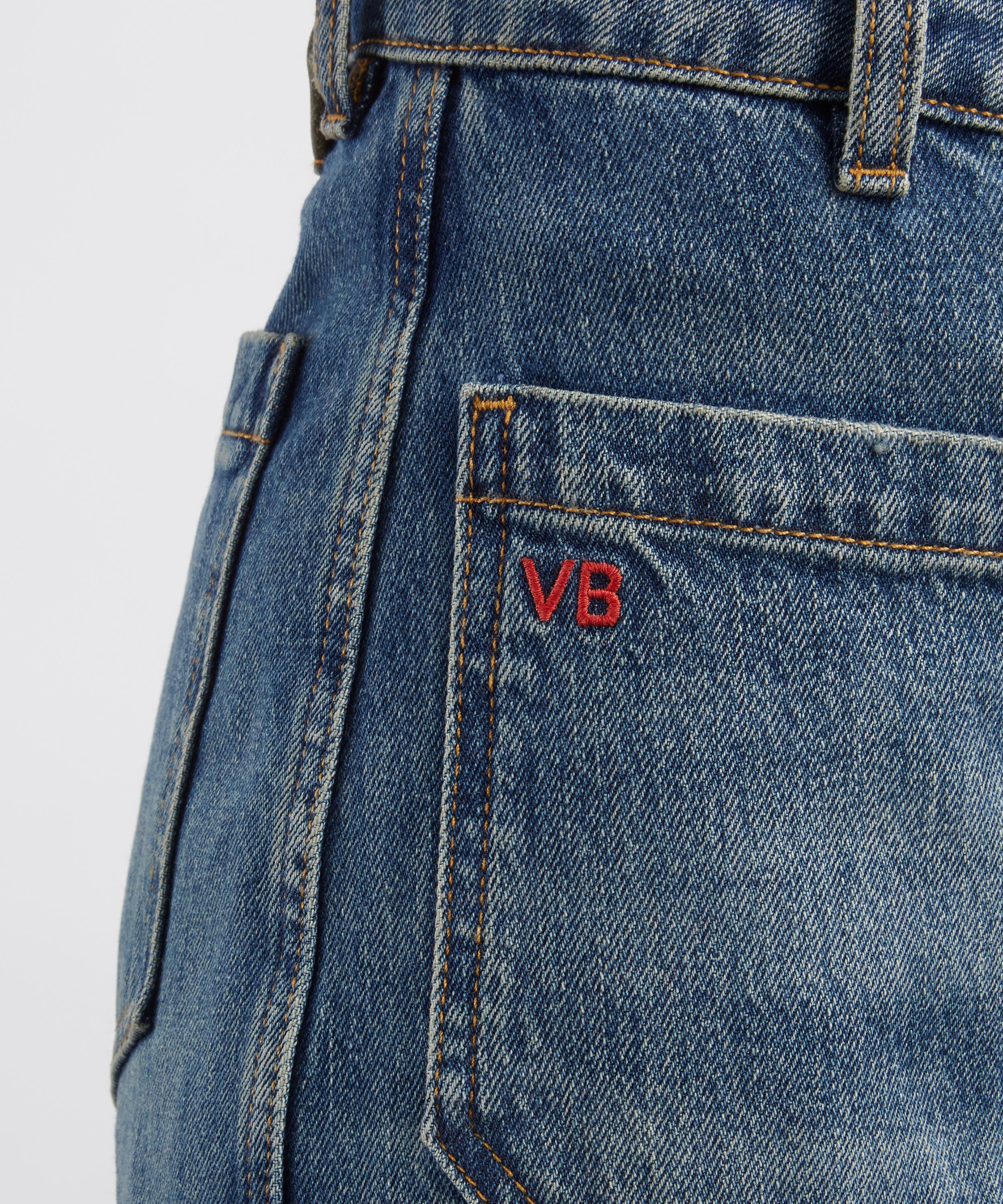 Victoria Beckham - Alina Worn Blue Wash Jeans image number 4