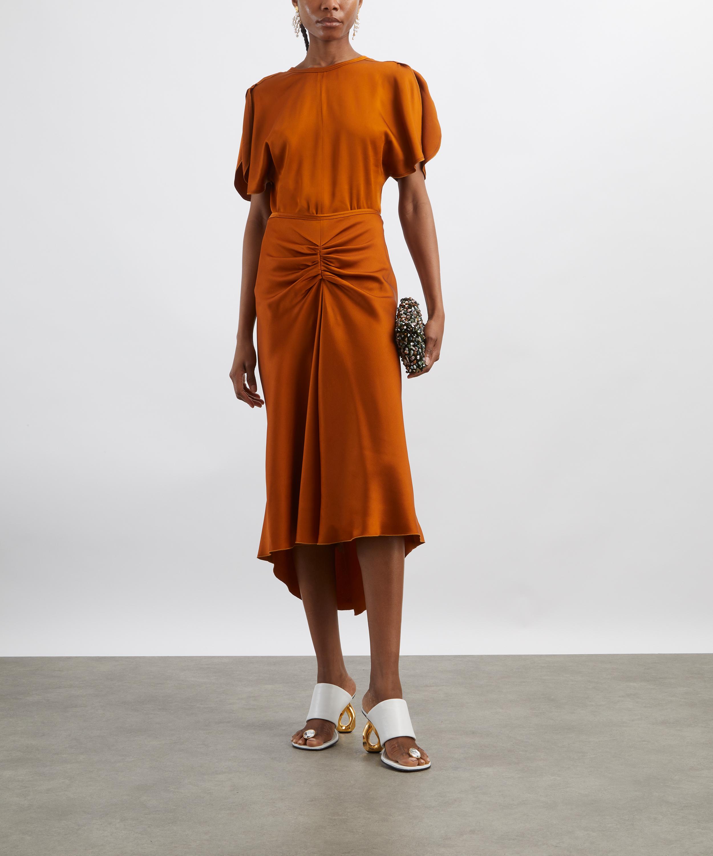 Victoria Beckham - Bella Gathered Waist Midi Skirt image number 1