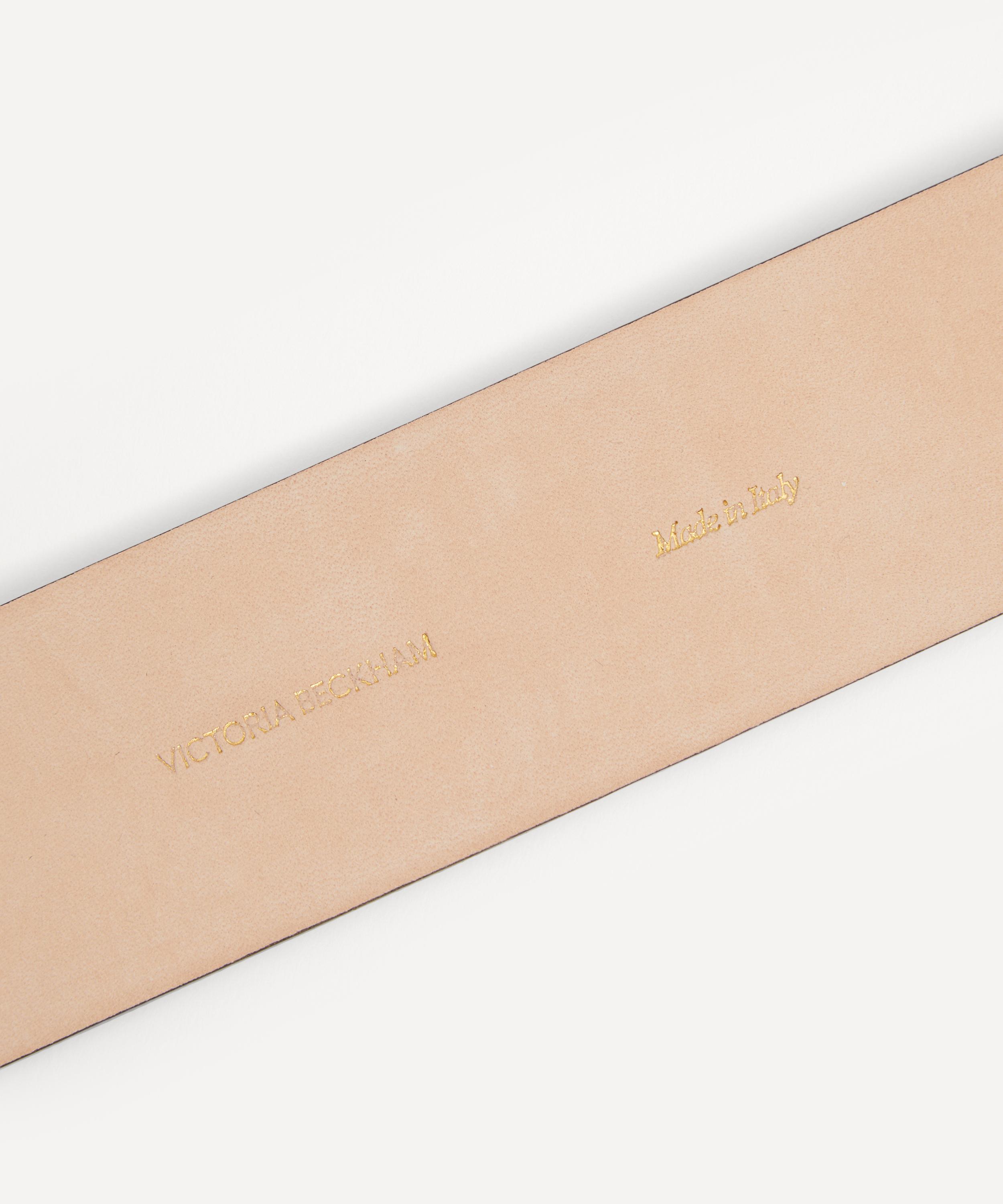 Victoria Beckham - Regular Black Leather Frame Belt image number 2