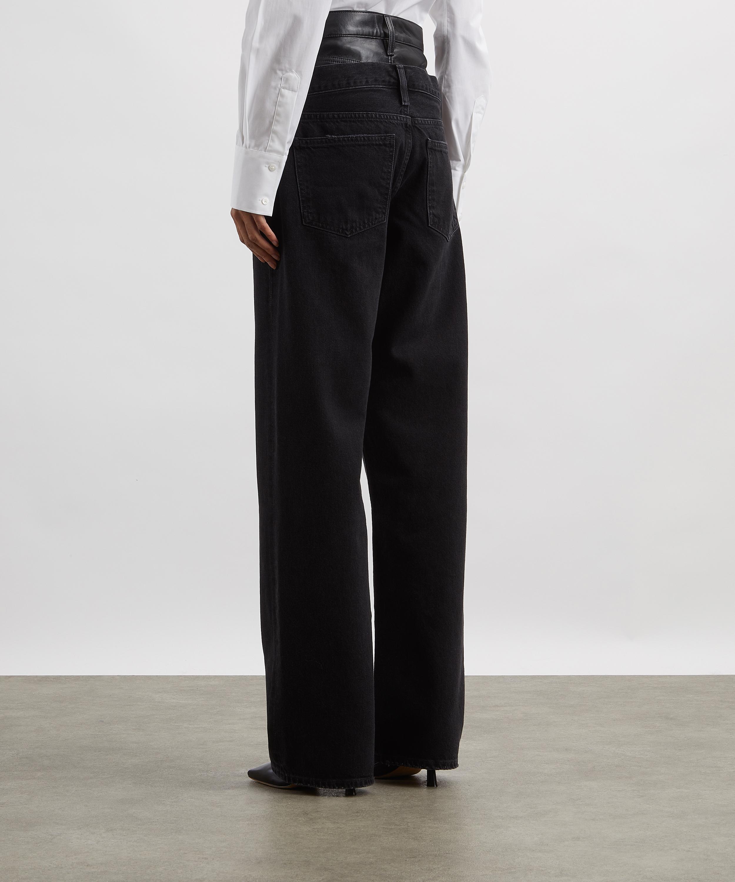AGOLDE - Elson Double-Layered High-Rise Wide-Leg Jeans image number 3