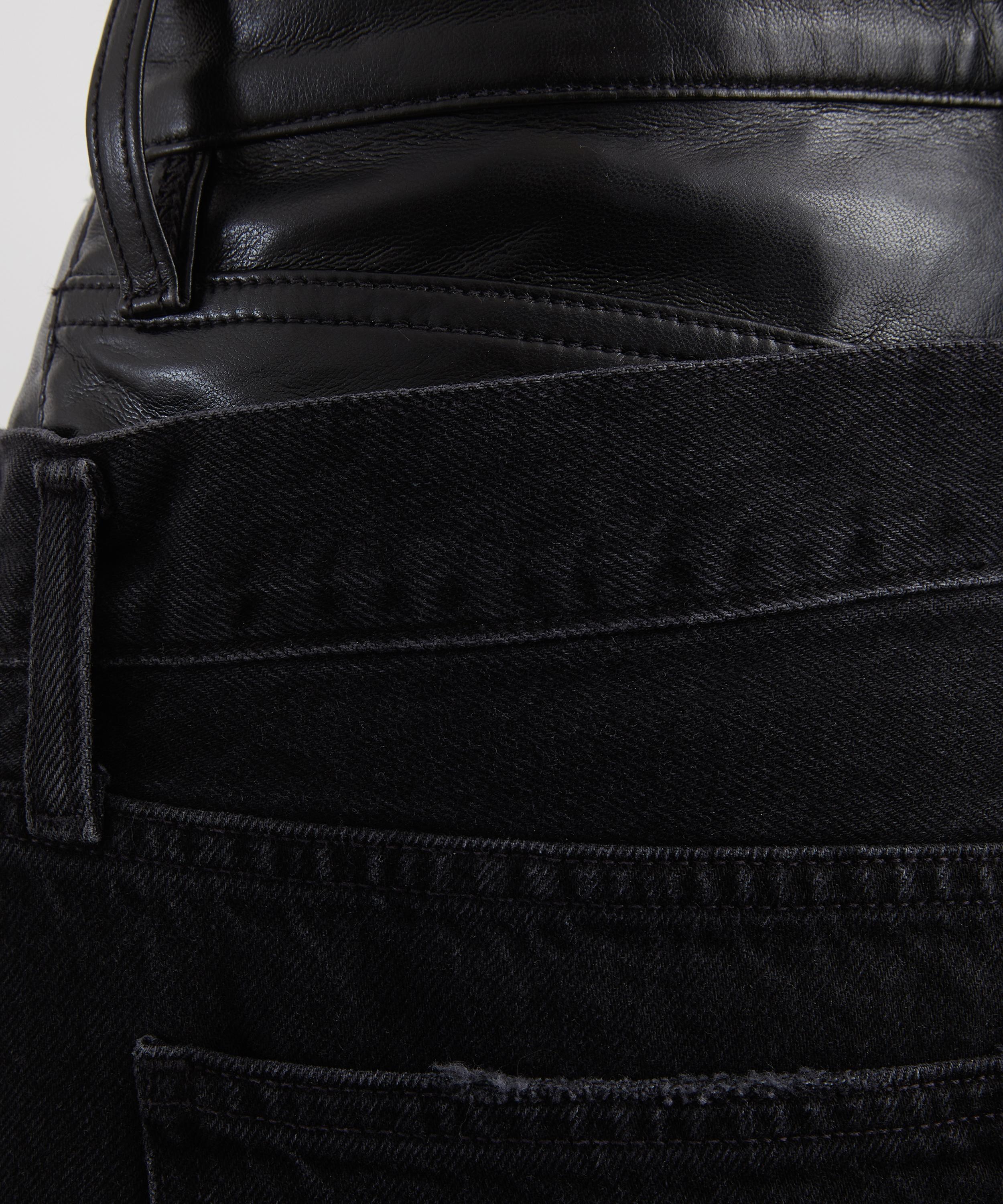 AGOLDE - Elson Double-Layered High-Rise Wide-Leg Jeans image number 4