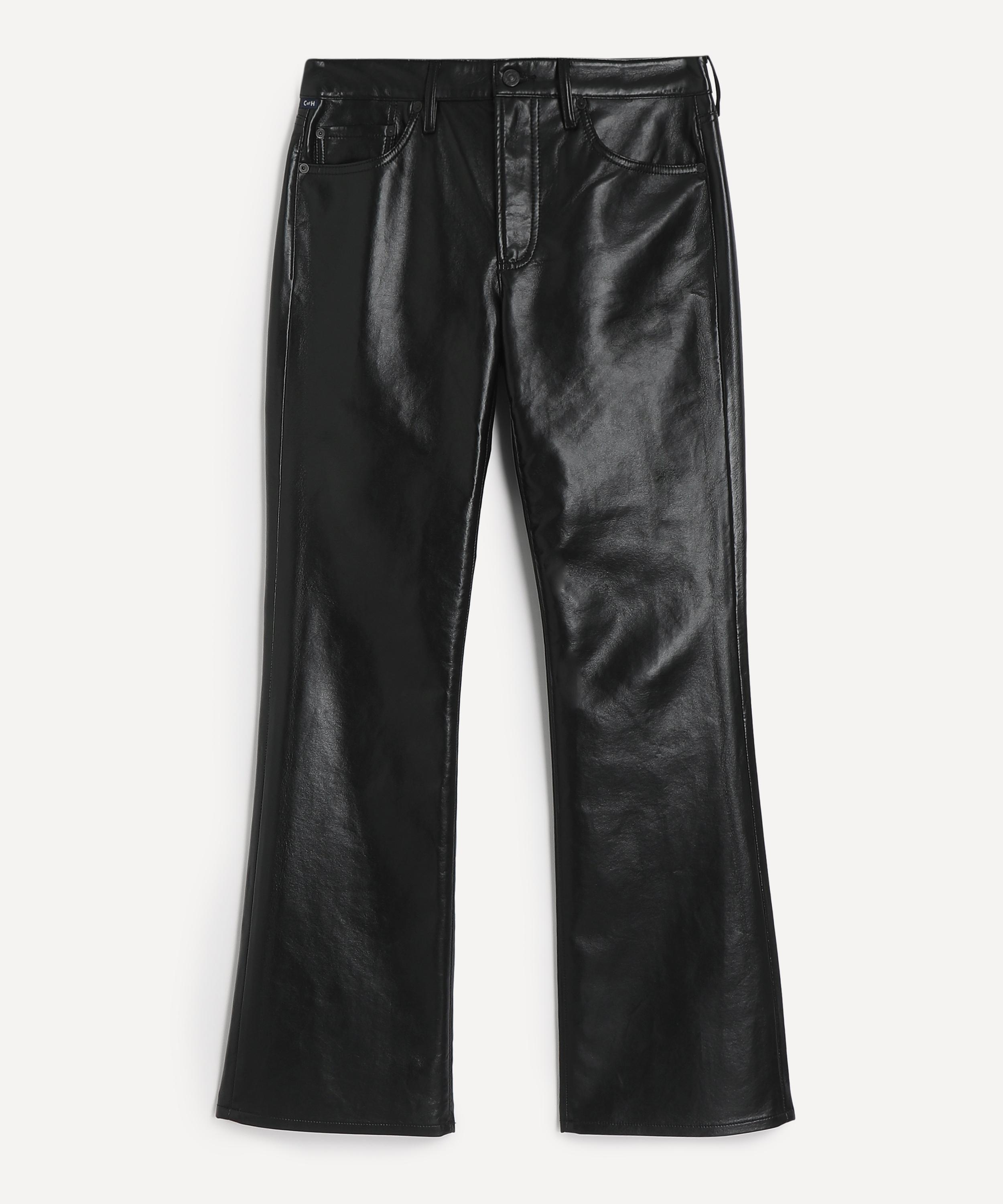 Citizens of Humanity - Genova Leather Low-Rise Boot Trousers