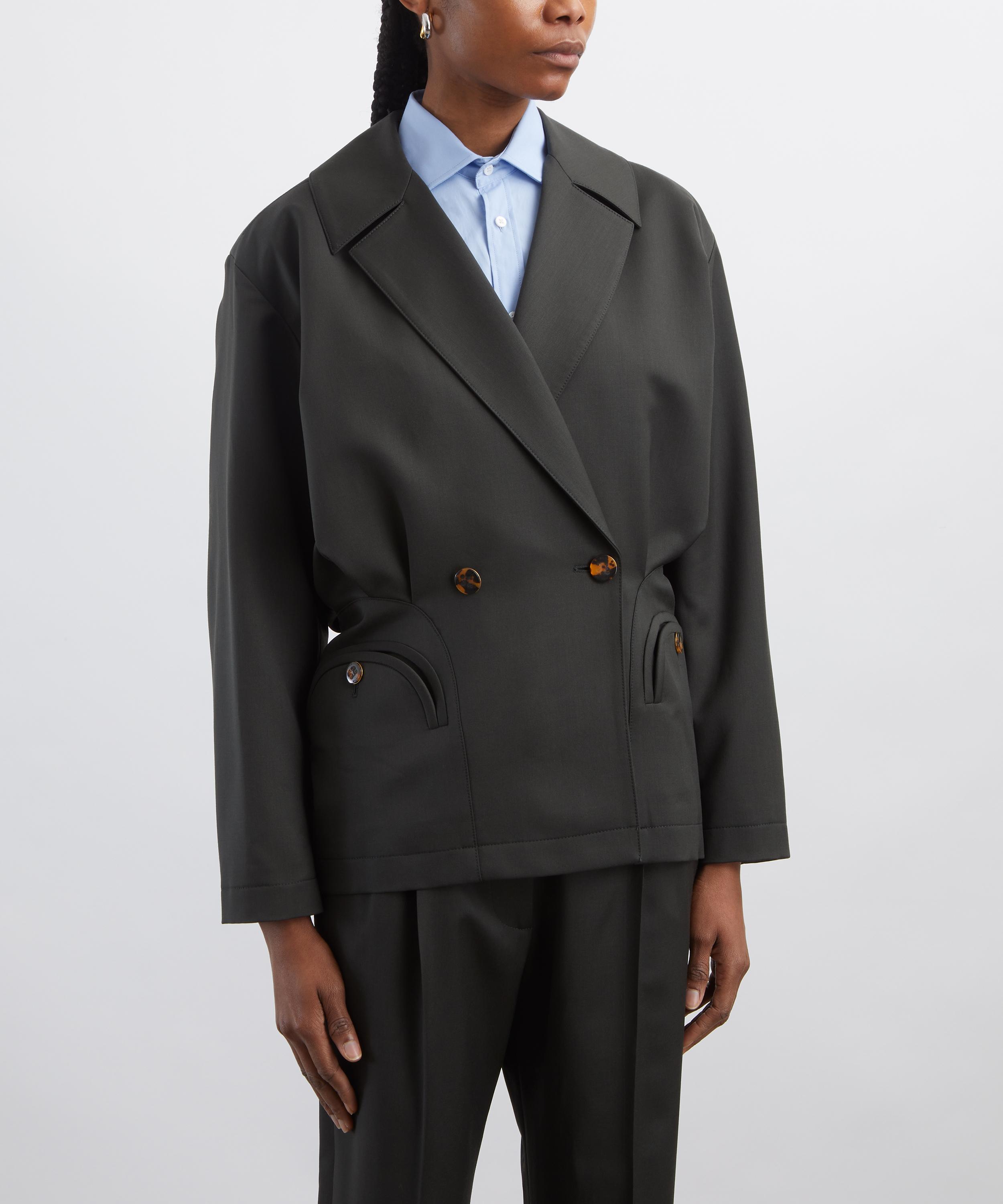BLAZ&Eacute; Milano - Green Nahalin Double-Breasted Blazer image number 2